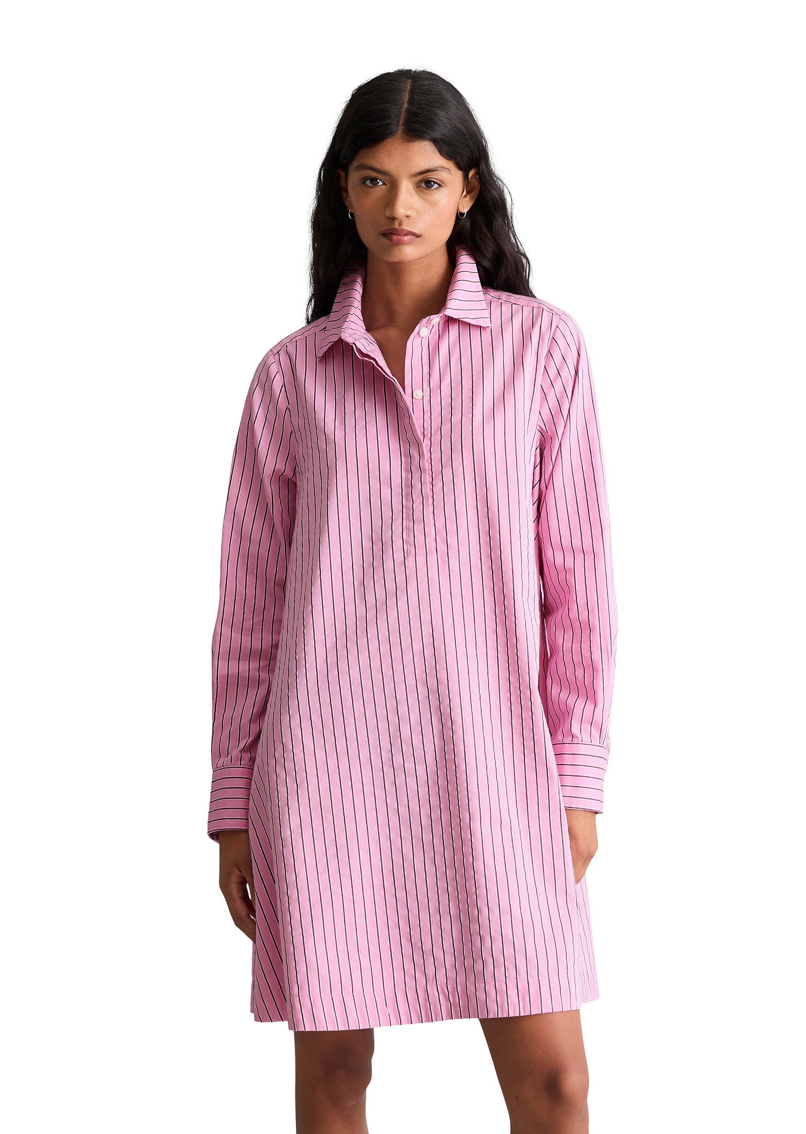 Marc O'Polo DENIM Hemdblusenkleid aus Organic Cotton-Lyocell-Mix
