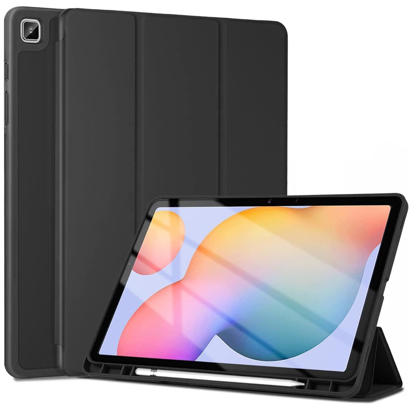 CoolGadget Tablet-Hülle Smart Cover für Samsung Galaxy Tab S7 FE, Schutz Tasche aufstellbar mit Stift Halter für Galaxy Tab S7 FE