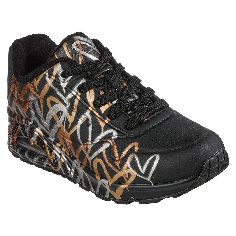 Skechers Skechers - UNO METALLIC LOVE - 155523 BKGD - Schwarz Schnürschuh