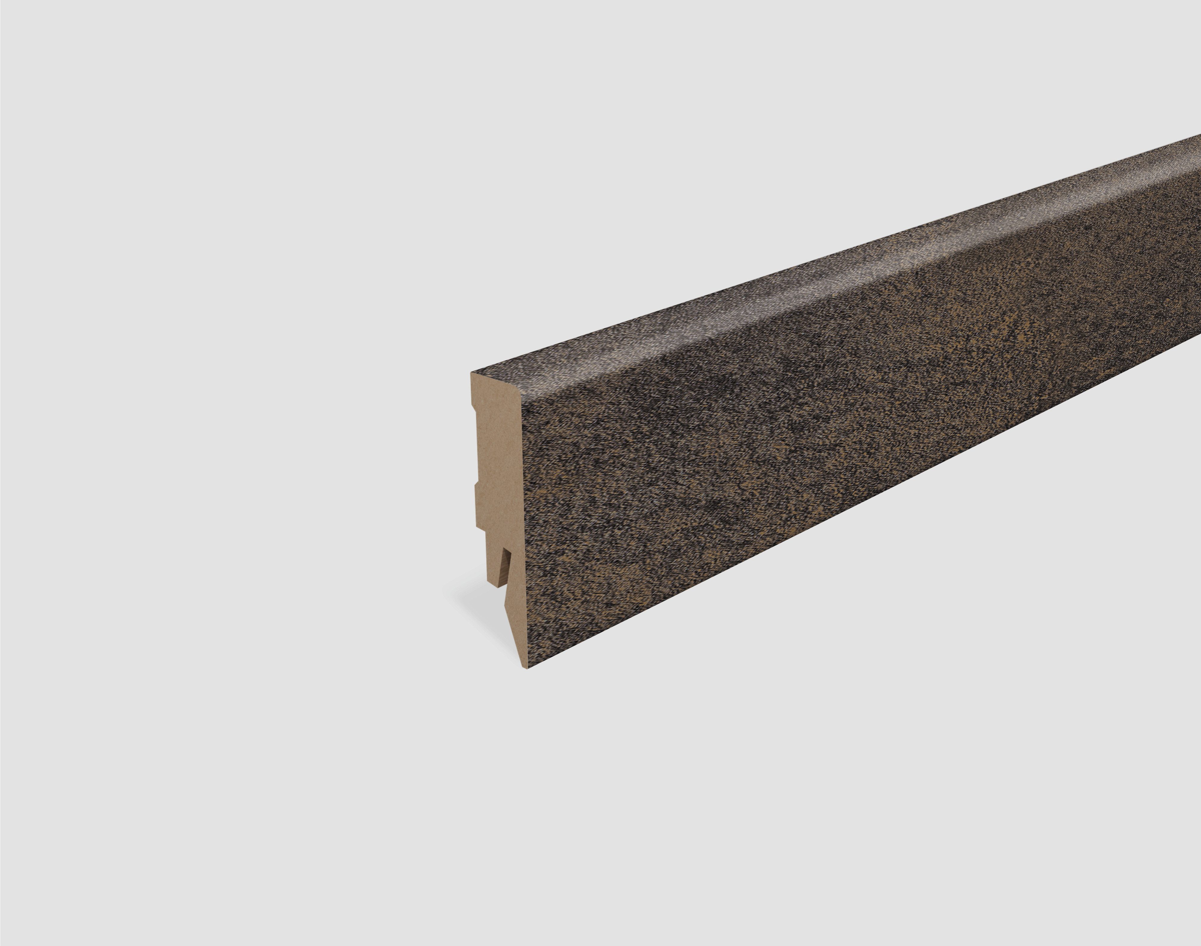 EGGER Sockelleiste Titanit anthrazit L676, L: 240 cm, H: 5.8 cm, 1-St., 2,40m; neues kubisches Profil; passend zu Fußboden Titanit anthrazit