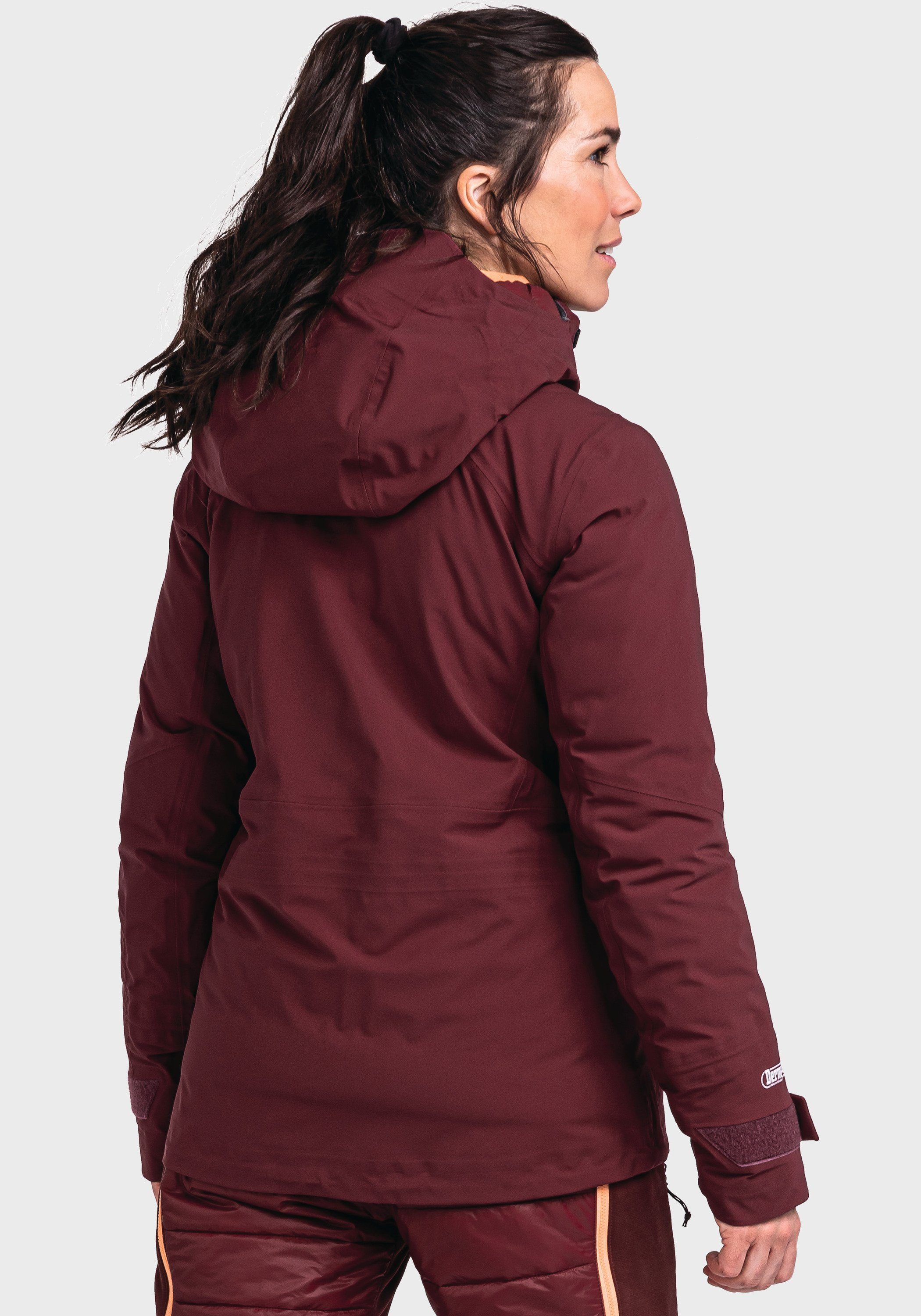 Jacket Schöffel Pizac Outdoorjacke 3L Burgundy Dark L