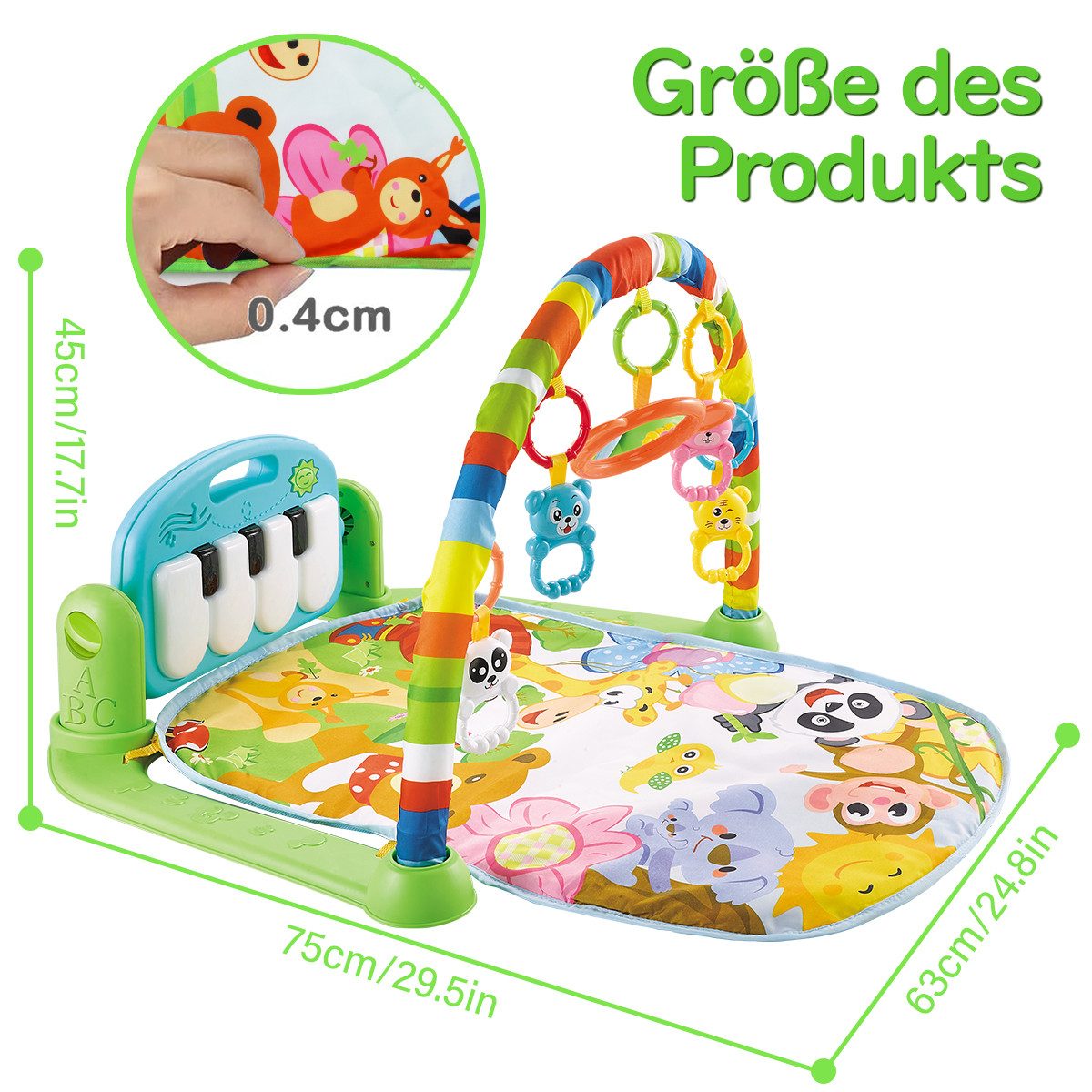 ZEUOPQ Spielbogen Krabbeldecke Spielmatte Baby Lernmatte günstig online kaufen