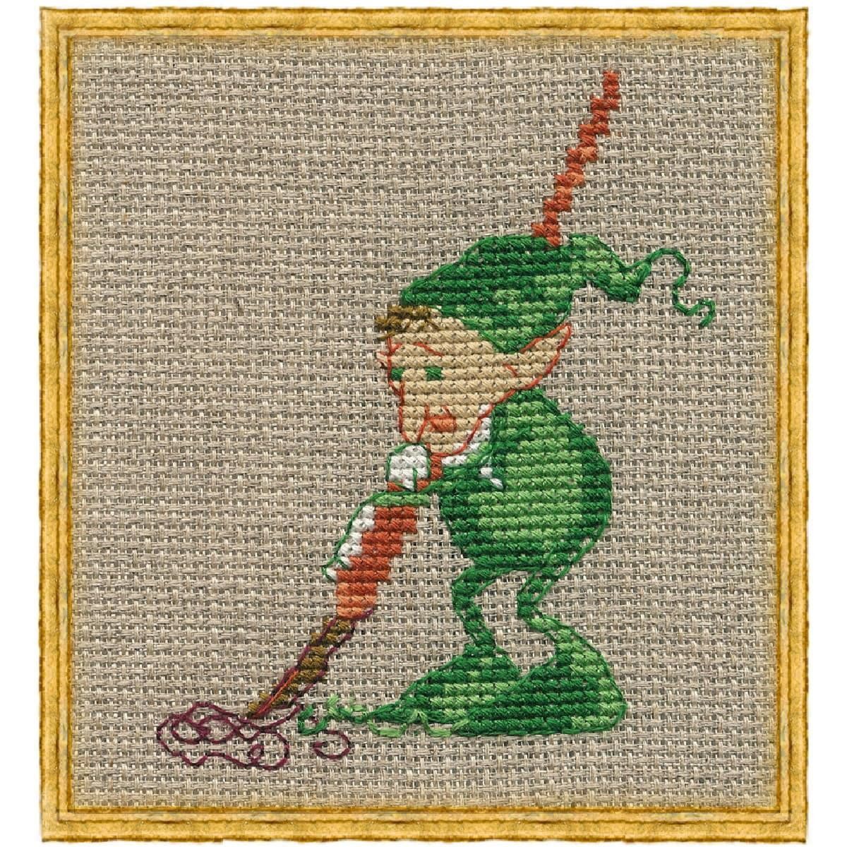 Kreativset Nimue Kreuzstich Set "Mac 4- der Federhalter", Zählmuster, 29K, 7x10c