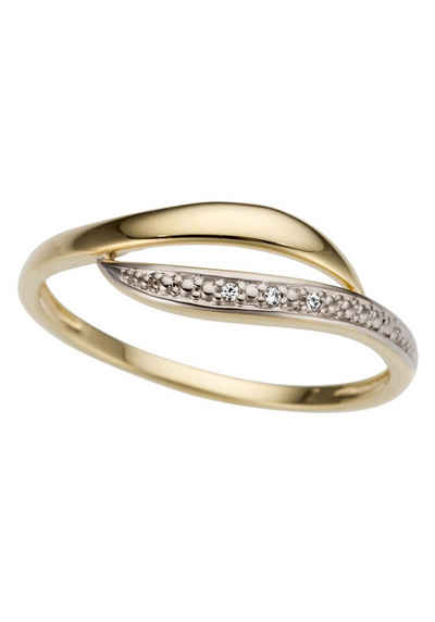 Firetti Diamantring Schmuck Geschenk Gold 333 Damenring Verlobungsring Goldring, mit Brillanten