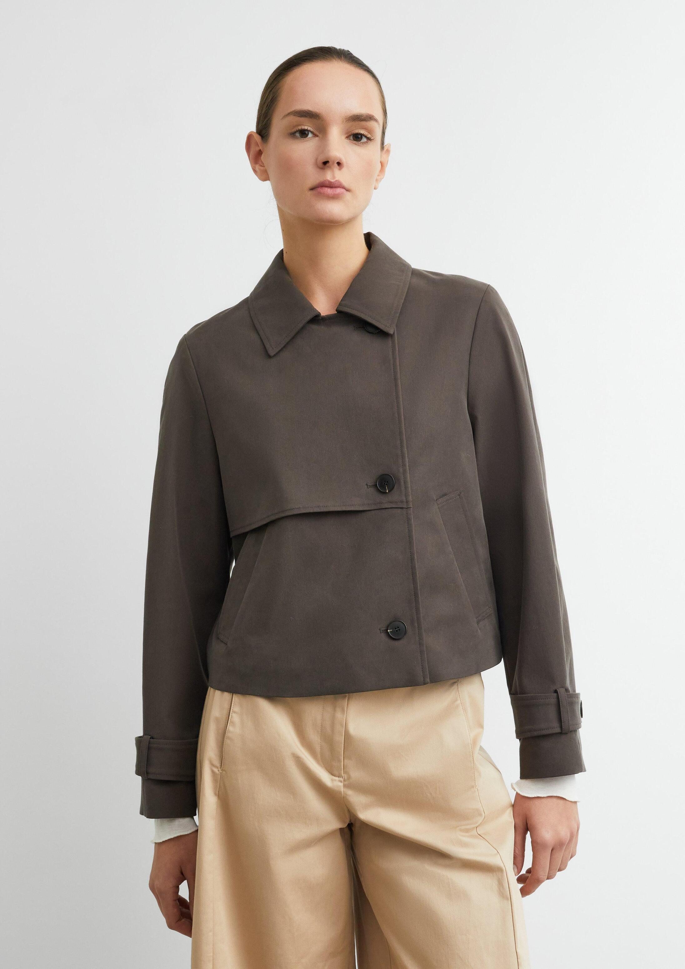 comma Funktionsjacke Indoor-Jacke Trench-Jacke aus Lyocellmix