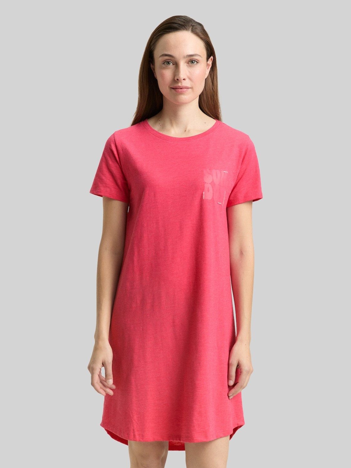 TOM TAILOR Pyjamaoberteil Bodywear Nachthemd aus Baumwoll-Mix