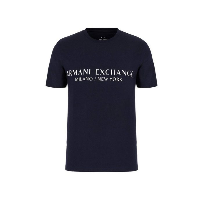 Giorgio Armani T-Shirt blau regular fit (1-tlg)