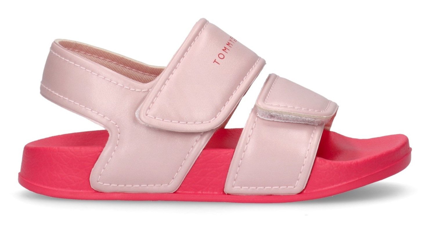 Tommy Hilfiger Sandale, Badeschuh, Pool Slides mit Klettverschlüssen