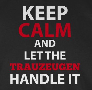Shirtracer T-Shirt Keep Calm Trauzeuge JGA Männer