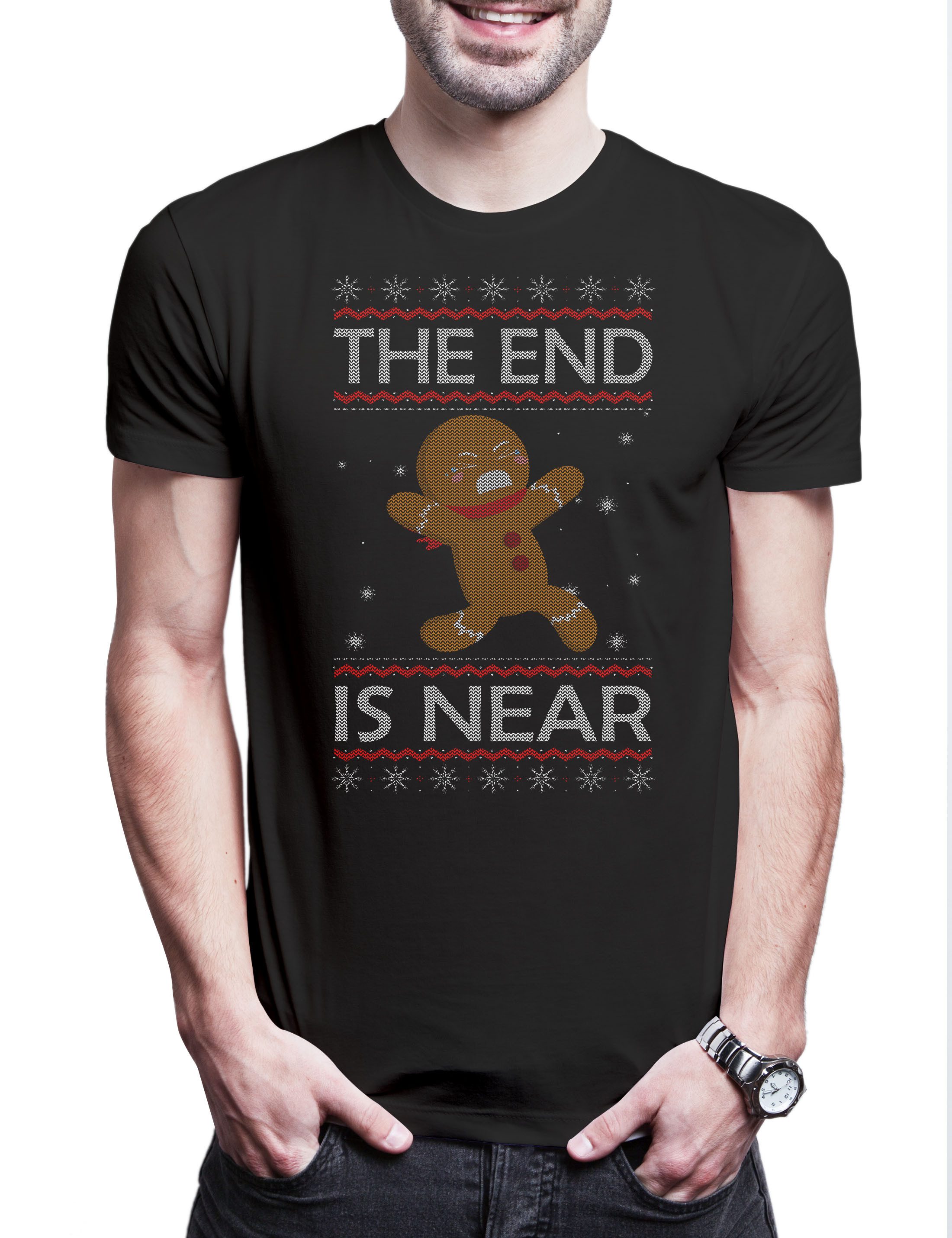 Print-Shirt Christmas Ginger Bread Man Herren T-Shirt Merry Santa X-Mas Claus