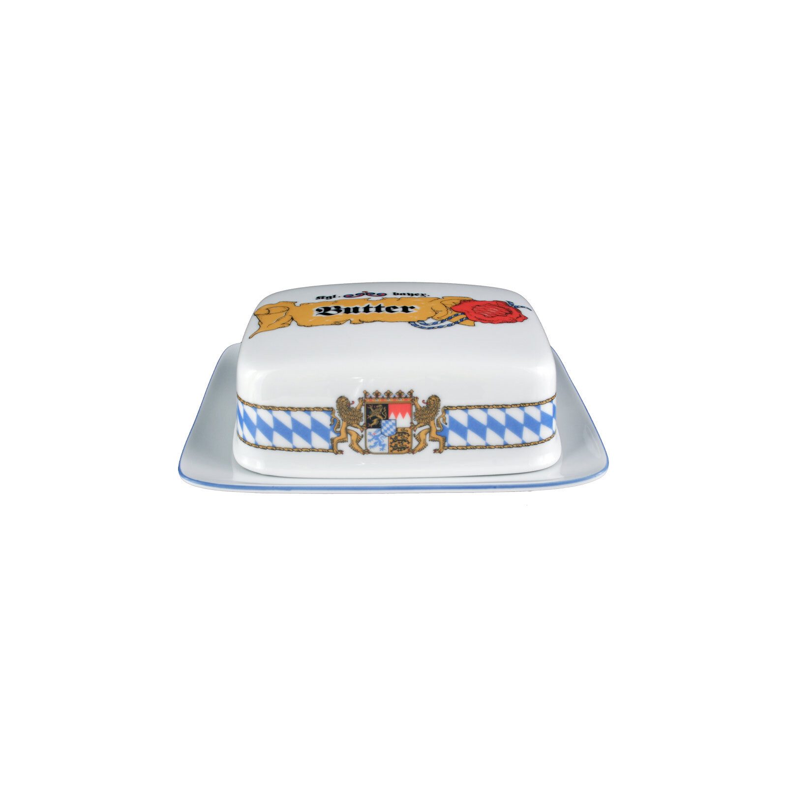 Seltmann Weiden Butterdose Compact Bayern Butterdose 250 g, Porzellan, (1-tlg)