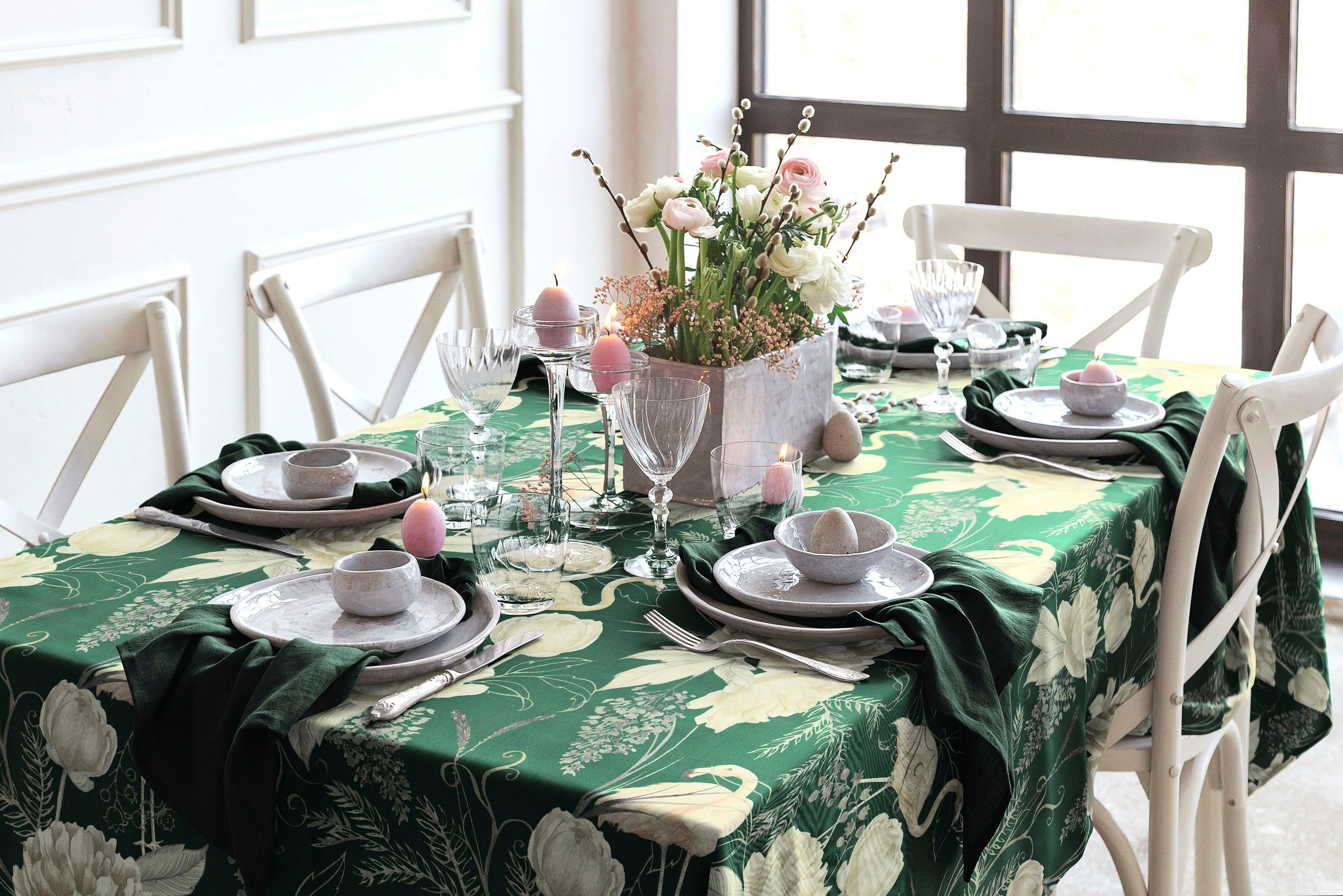 Adam Tischdecke Eden (1-tlg), aus 100% Bio-Baumwolle