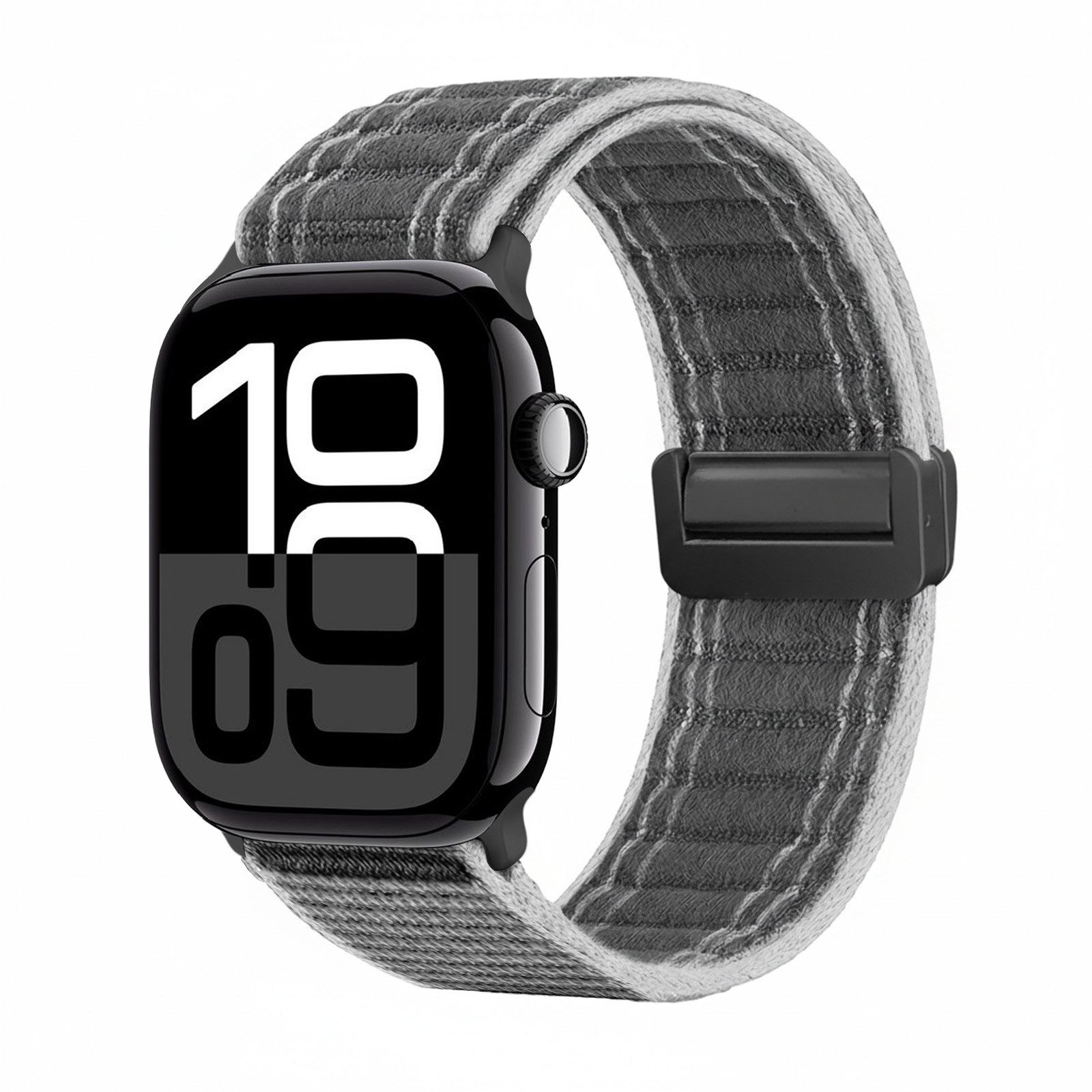 Tec-Expert Smartwatch-Armband für Apple Watch Series 11 46 mm Armband Ersatz Wechsel Band, Nylon Textil mit Magnetverschluss, stufenlos Verstellbar atmungsaktiv
