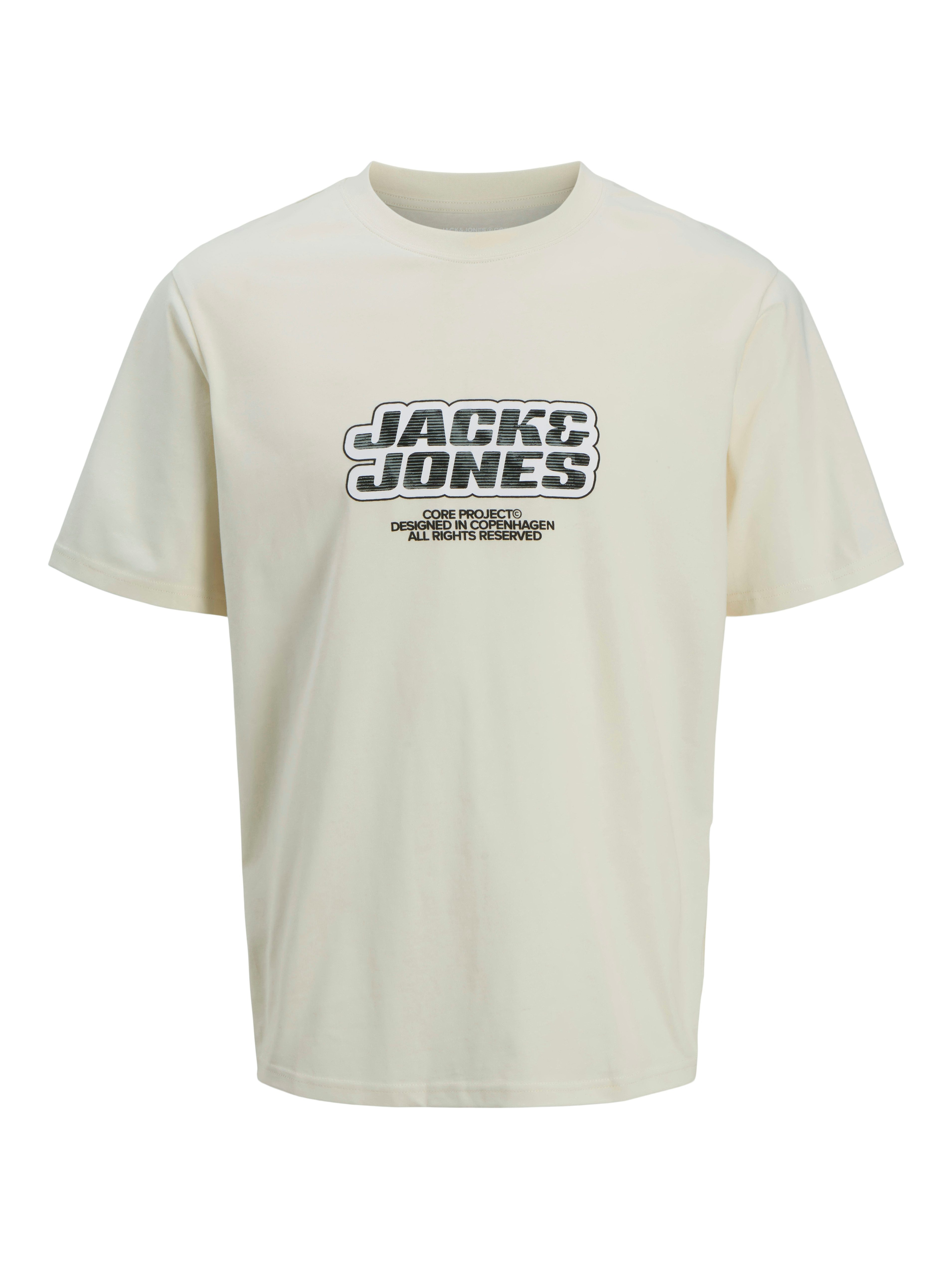 Jack & Jones T-Shirt JCOLIDO AOP FRONT PRINT TEE SS CREW NECK mit Frontprin günstig online kaufen