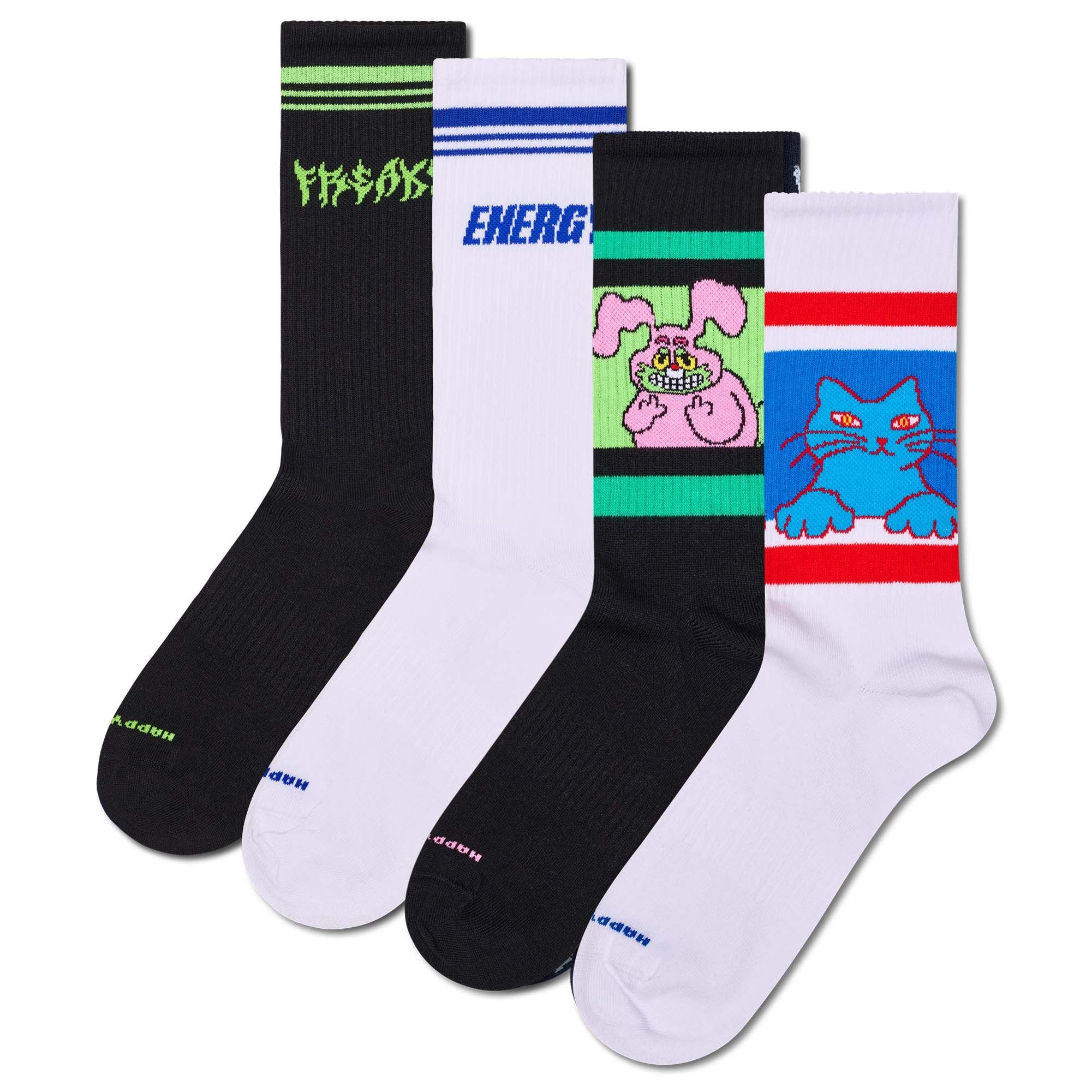 Kurzsocken Unisex Socken 4er Pack Baumwolle