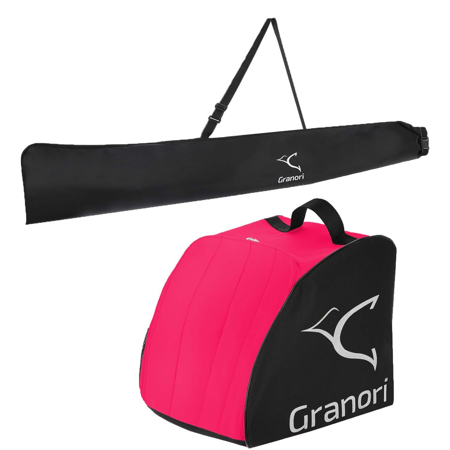 Granori Skitasche Rolltop Skisack + Skischuhtasche für 1 Paar Skischuhe & S günstig online kaufen