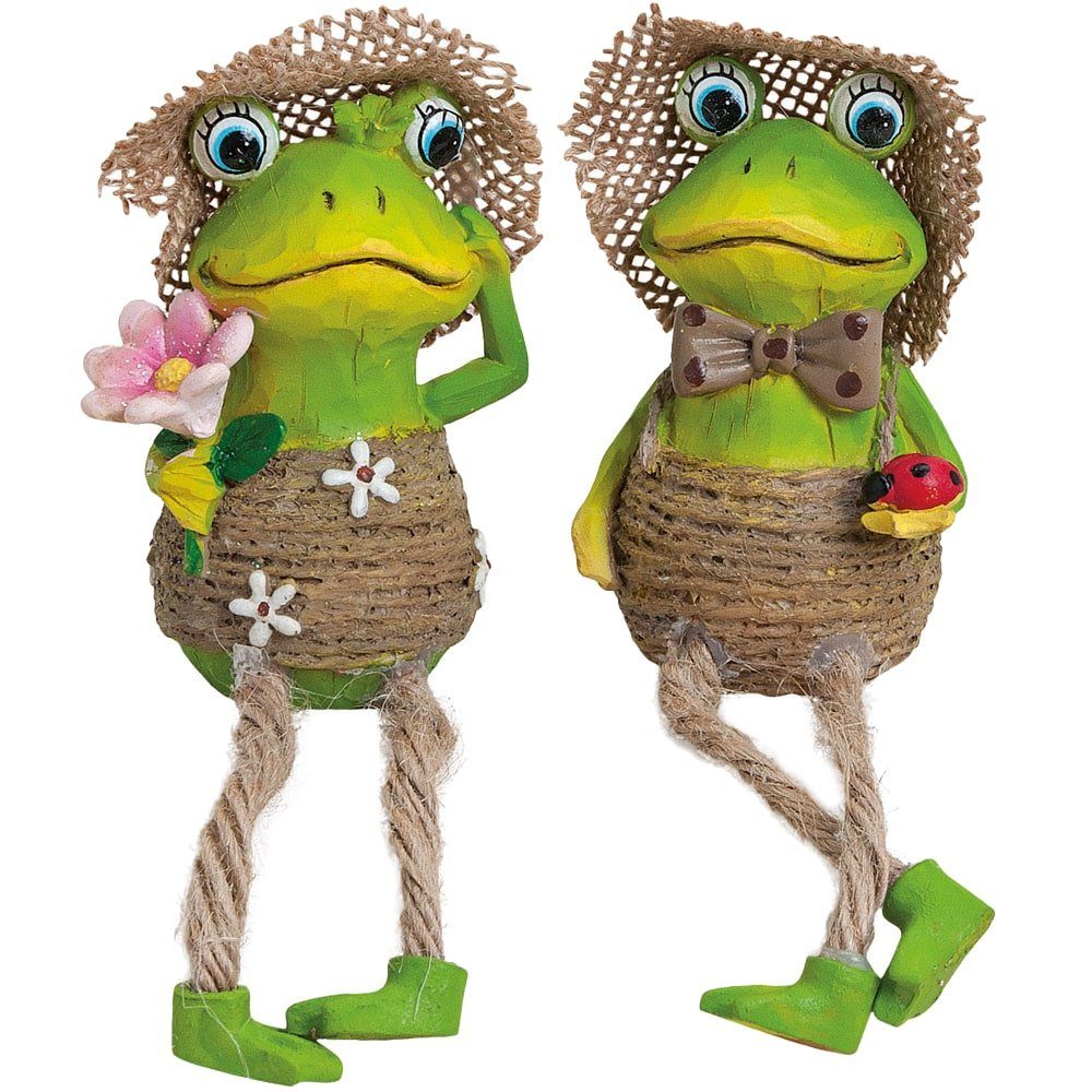 matches21 HOME & HOBBY Dekofigur Frösche Kantenhocker Dekofiguren Frau Mann günstig online kaufen