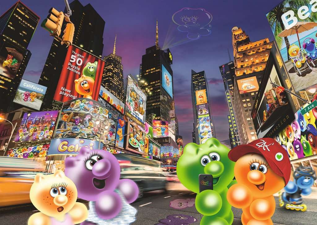 Ravensburger Puzzle Gelini am Time Square 1000 Teile Puzzle, 1000 Puzzleteile, Made in Europe