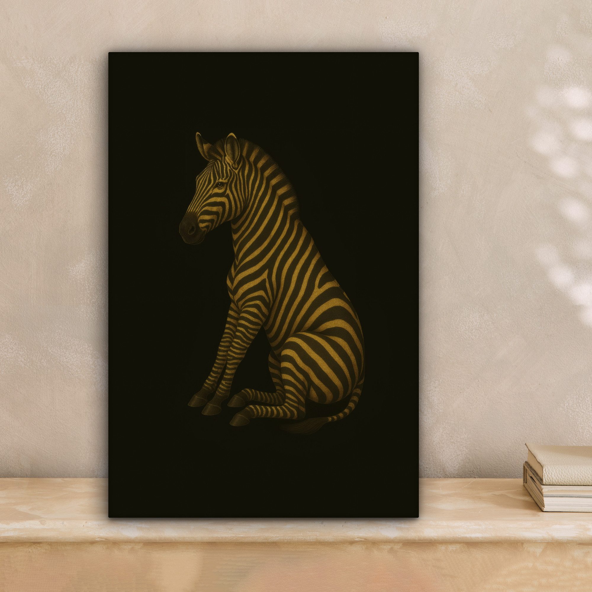 OneMillionCanvasses® Leinwandbild Zebra - Streifen - günstig online kaufen