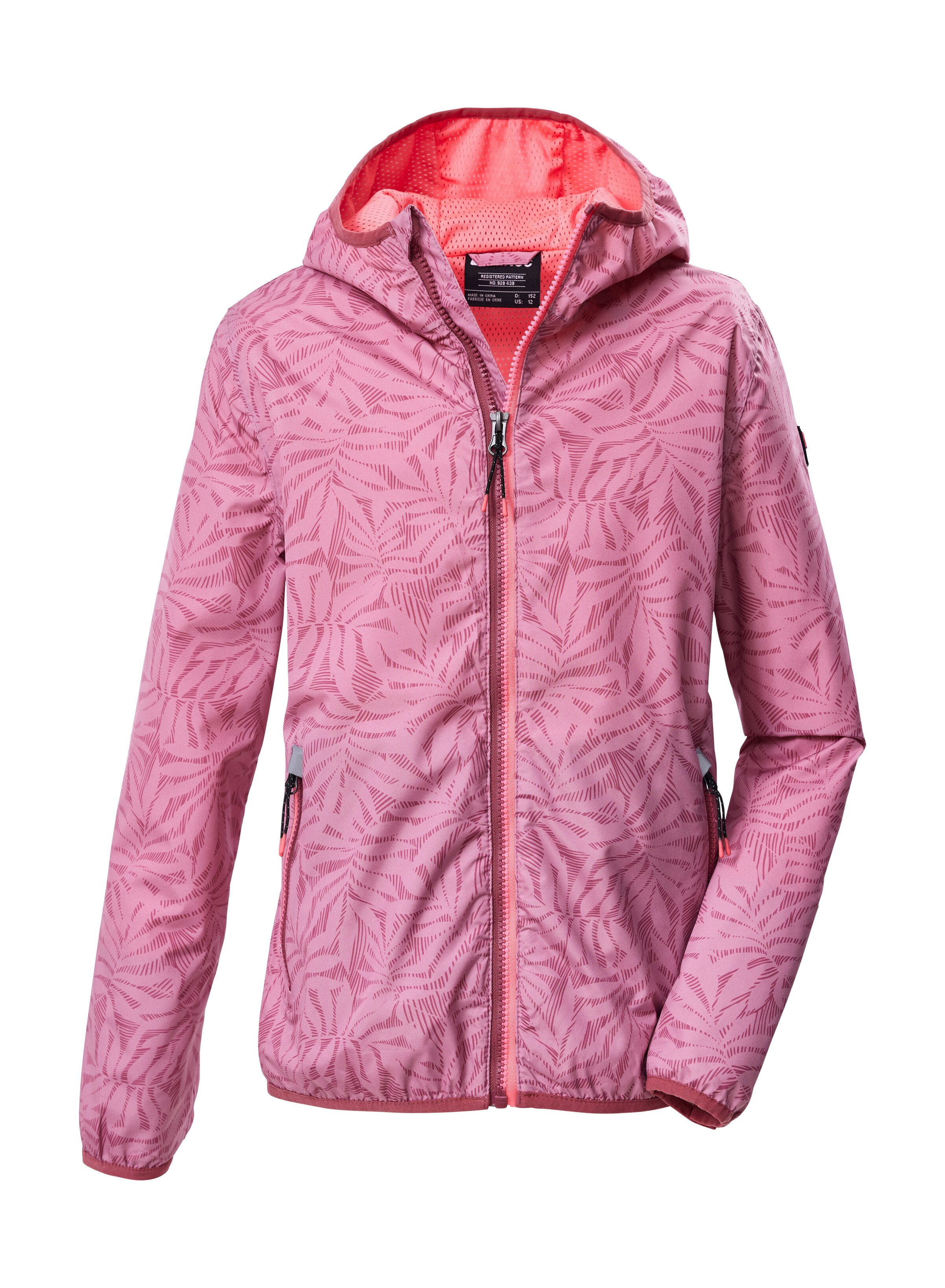 Killtec Funktionsjacke KOS 163 GRLS JCKT Leichte, wasserdichte Mädchenjacke mit reflektierenden Elementen