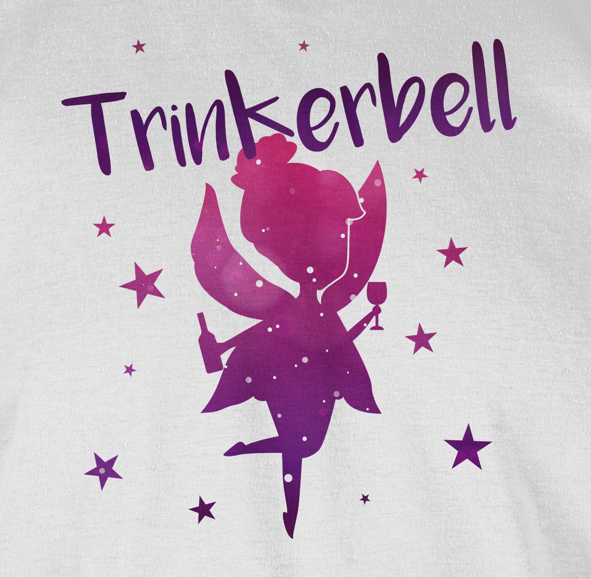 Shirtracer 2 T-Shirt Weiß Karneval Outfit Trinkerbell