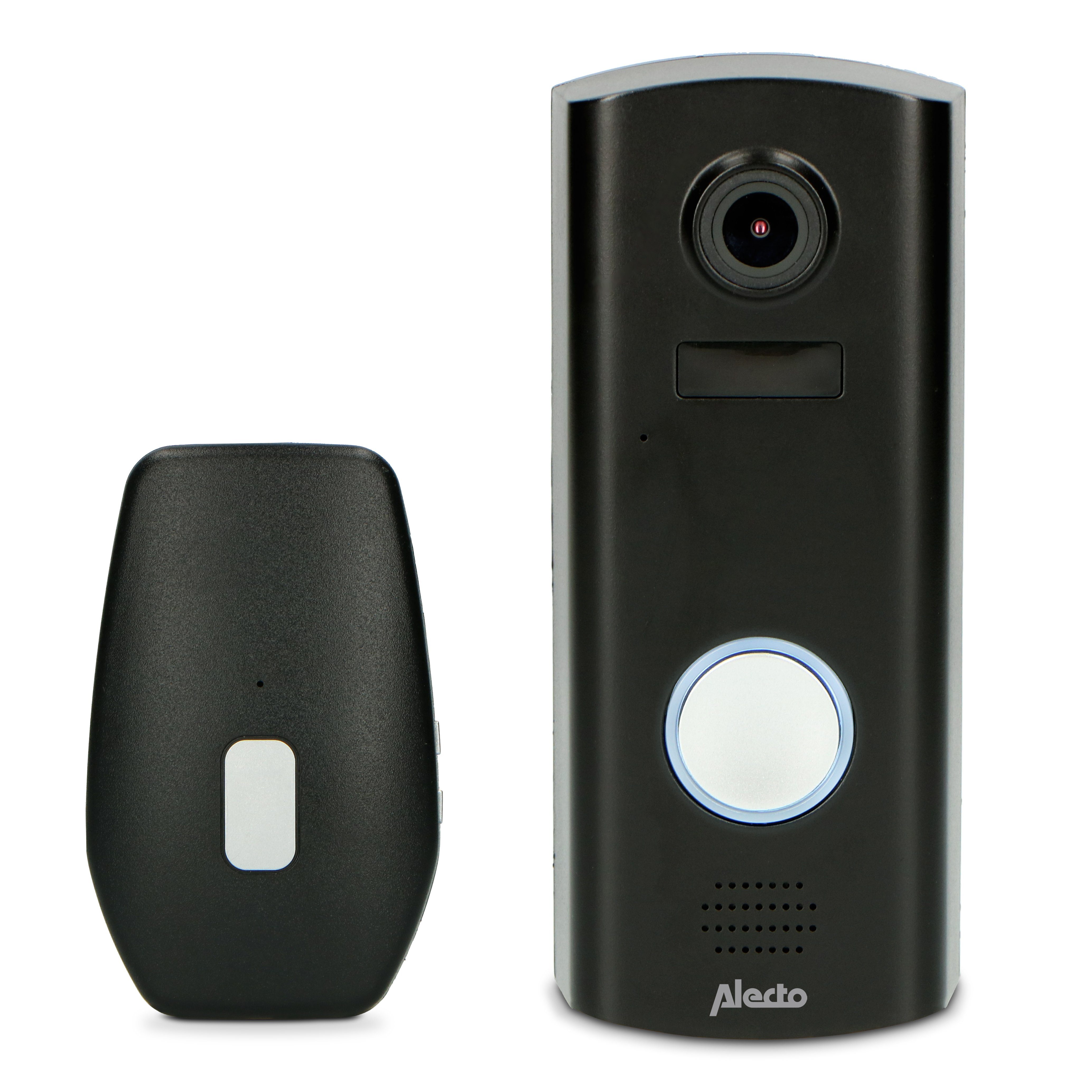 Alecto DVC600IP Smart Home Türklingel (HD-Kameraüberwachung, (Innen-Außenbereich IP), WLAN-Steuerung, SD-Slot)