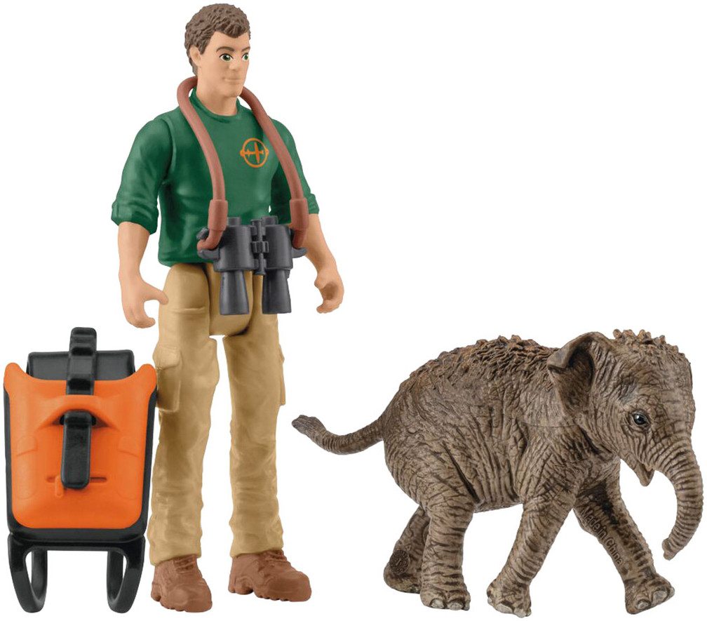 Schleich® Spielfigur POCKET SET, Forscher auf Exkursion (81476), (5-tlg)