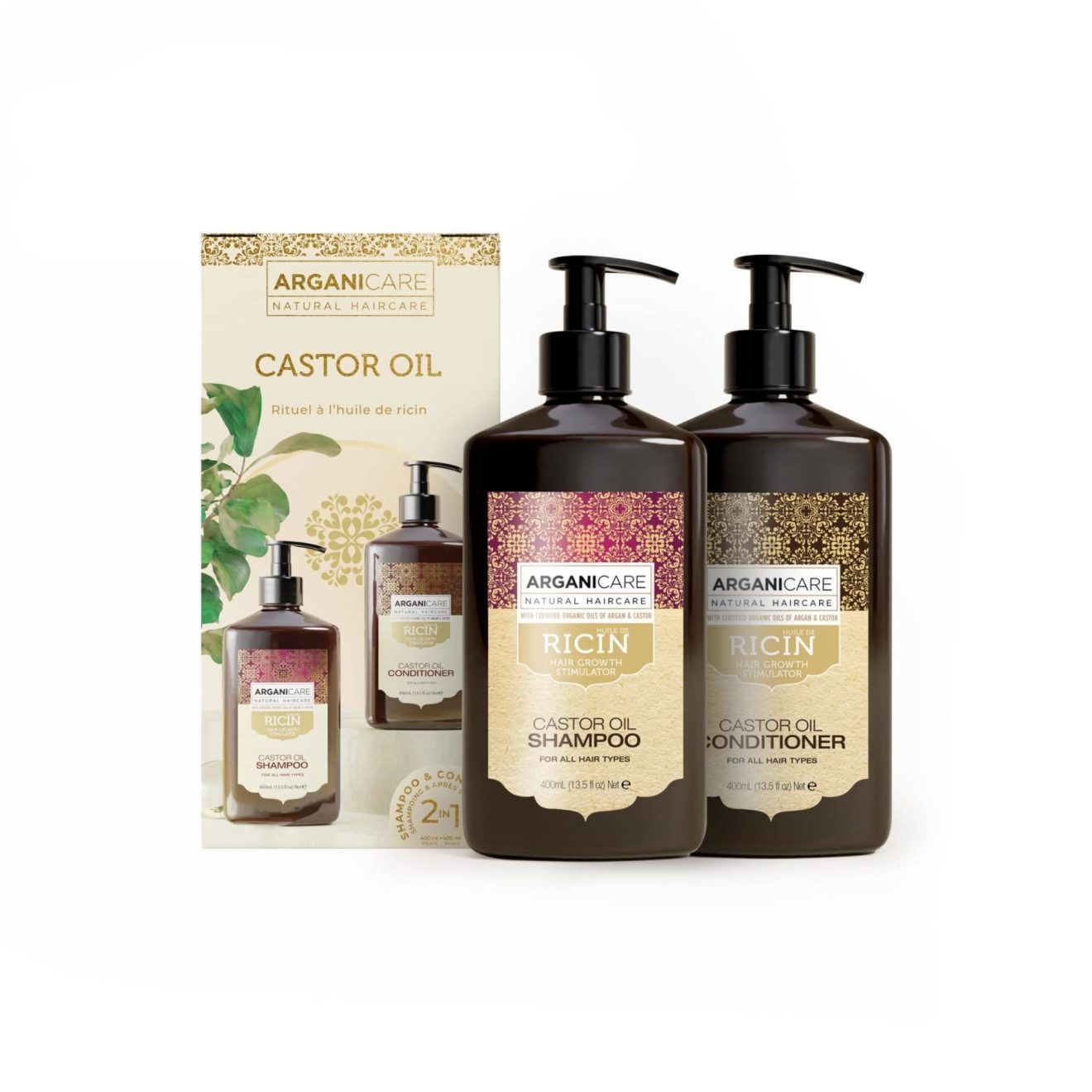 Arganicare Kosmetik-Set Arganicare Castor Oil Set