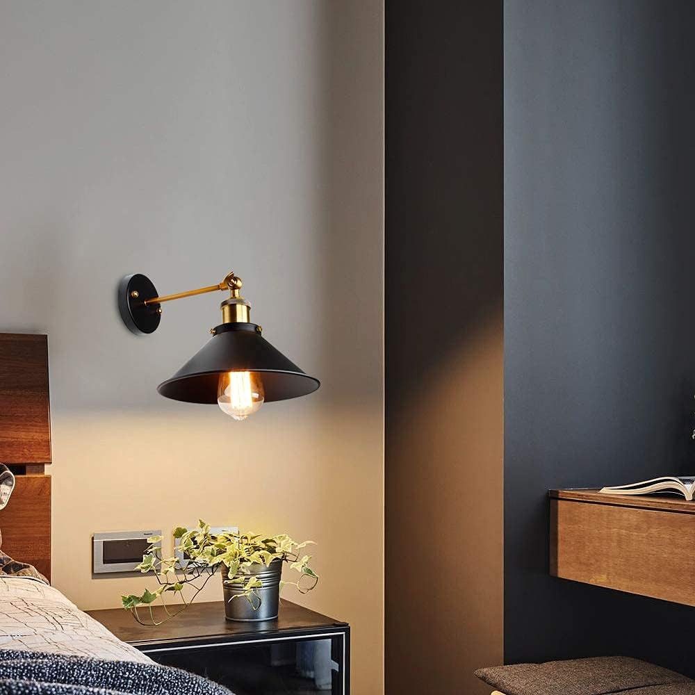 BlingBin Wandleuchte E27 Verstellbare Industrial Wandlampe günstig online kaufen