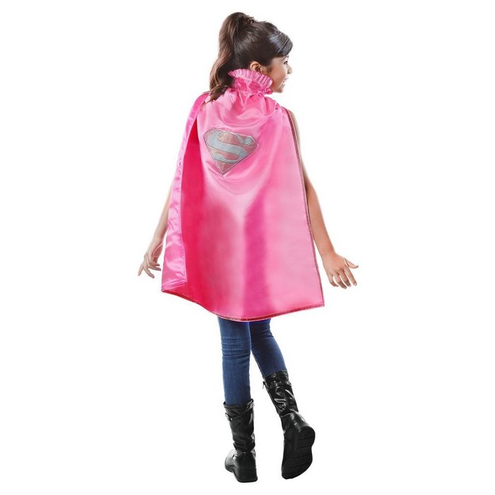 Rubie´s Kostüm Supergirl rosa Umhang für Kinder Original lizenziertes Kostümteil zum DC Comic 'Supergirl&#x27