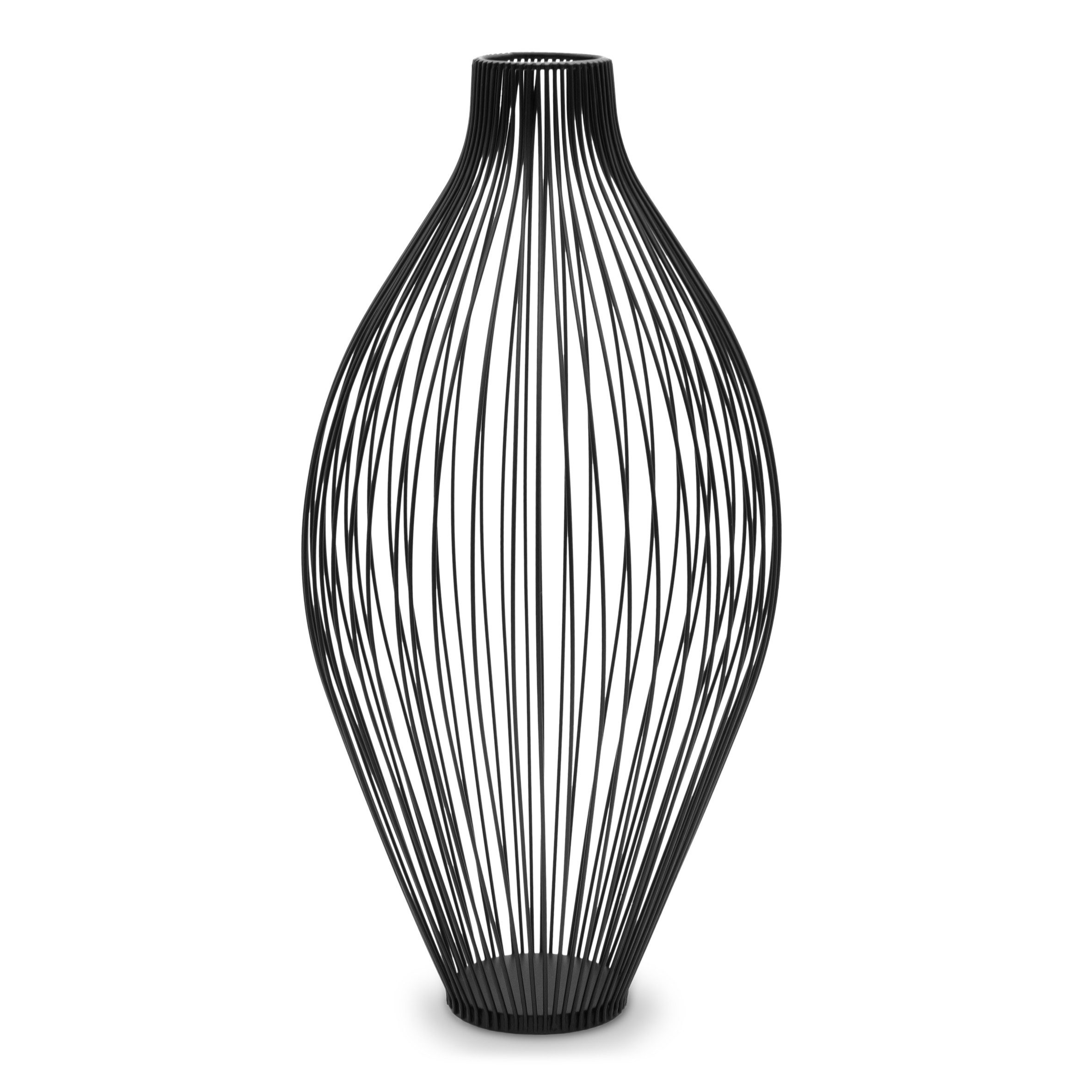 Spetebo Dekovase Metall Vase im Gitter Design für Trockenblumen - 45 cm (Stück, 1 St., Deko Vase), Deko Ständer für Kunstblumen