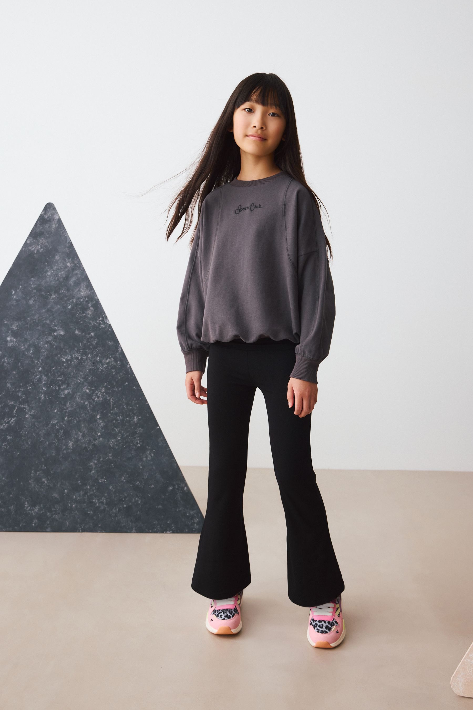 Next Leggings Viskose-Leggings mit ausgestelltem Bein (1-tlg)