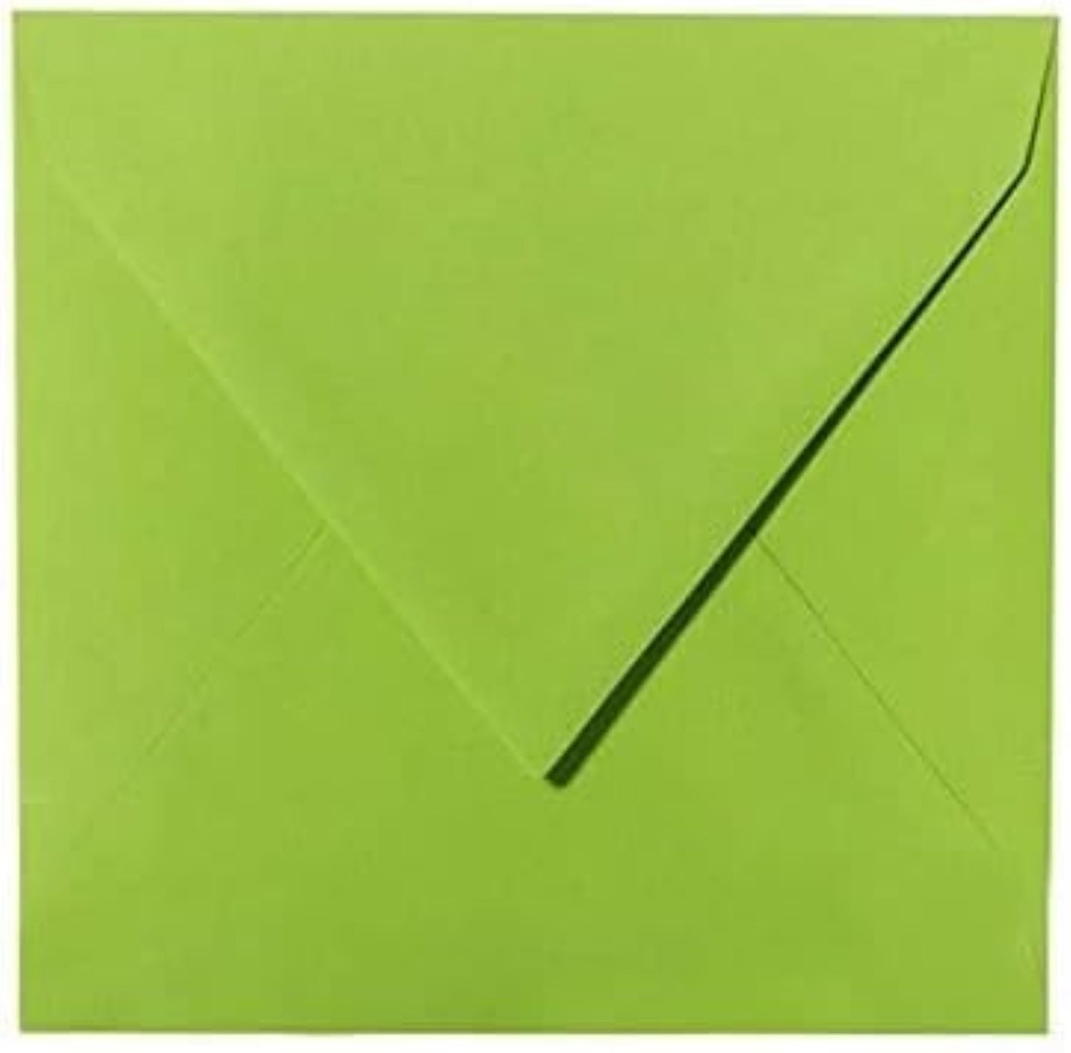 Briefumschläge24Plus Briefumschlag 25 St.Briefumschläge Quadratisch 13 x 13 cm feuchtklebend Hell Grün, 130 x 130 mm Конверти Recyceltes Material