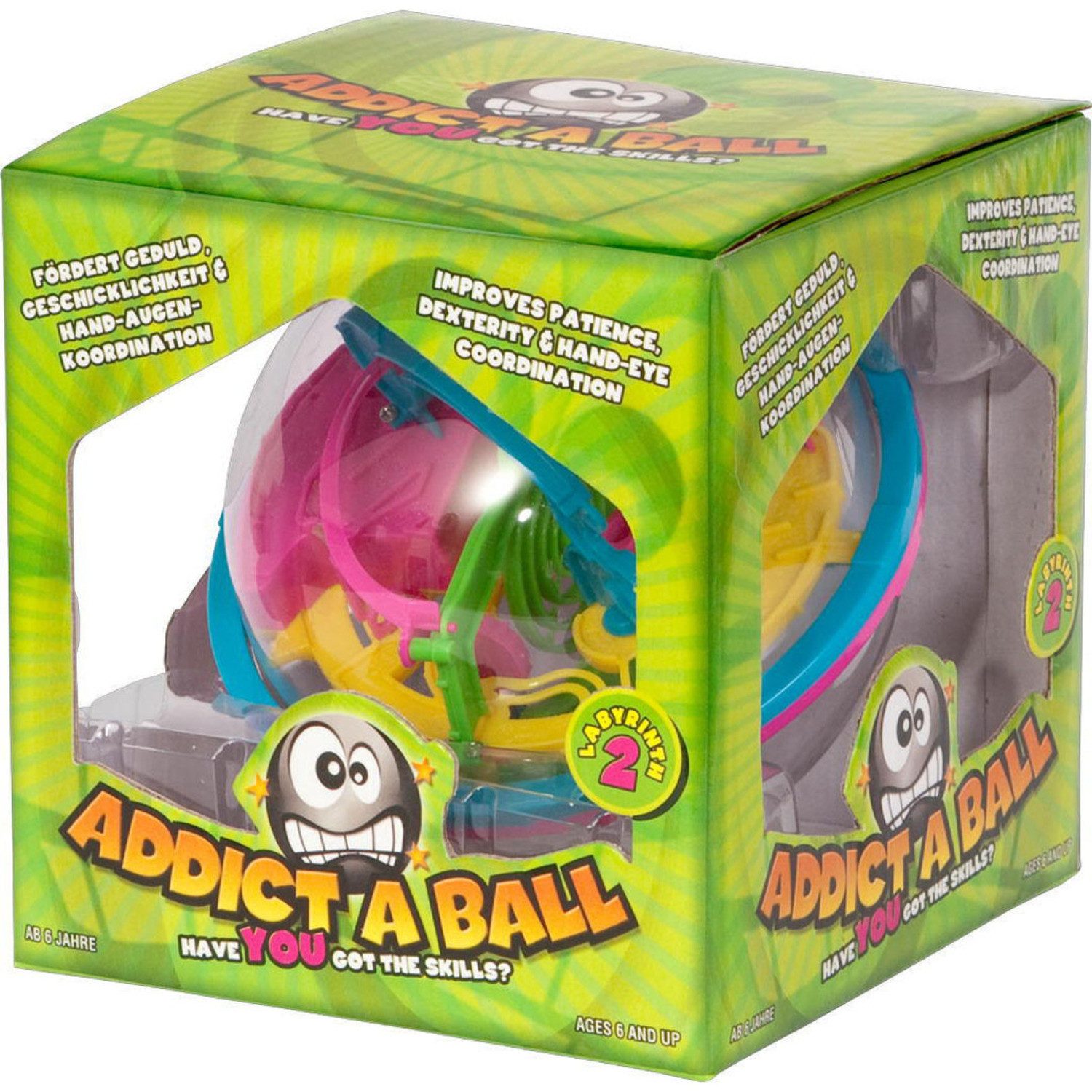 Invento Spiel Addict A Ball Labyrinth Spielzeug mit 14cm Durchmesser