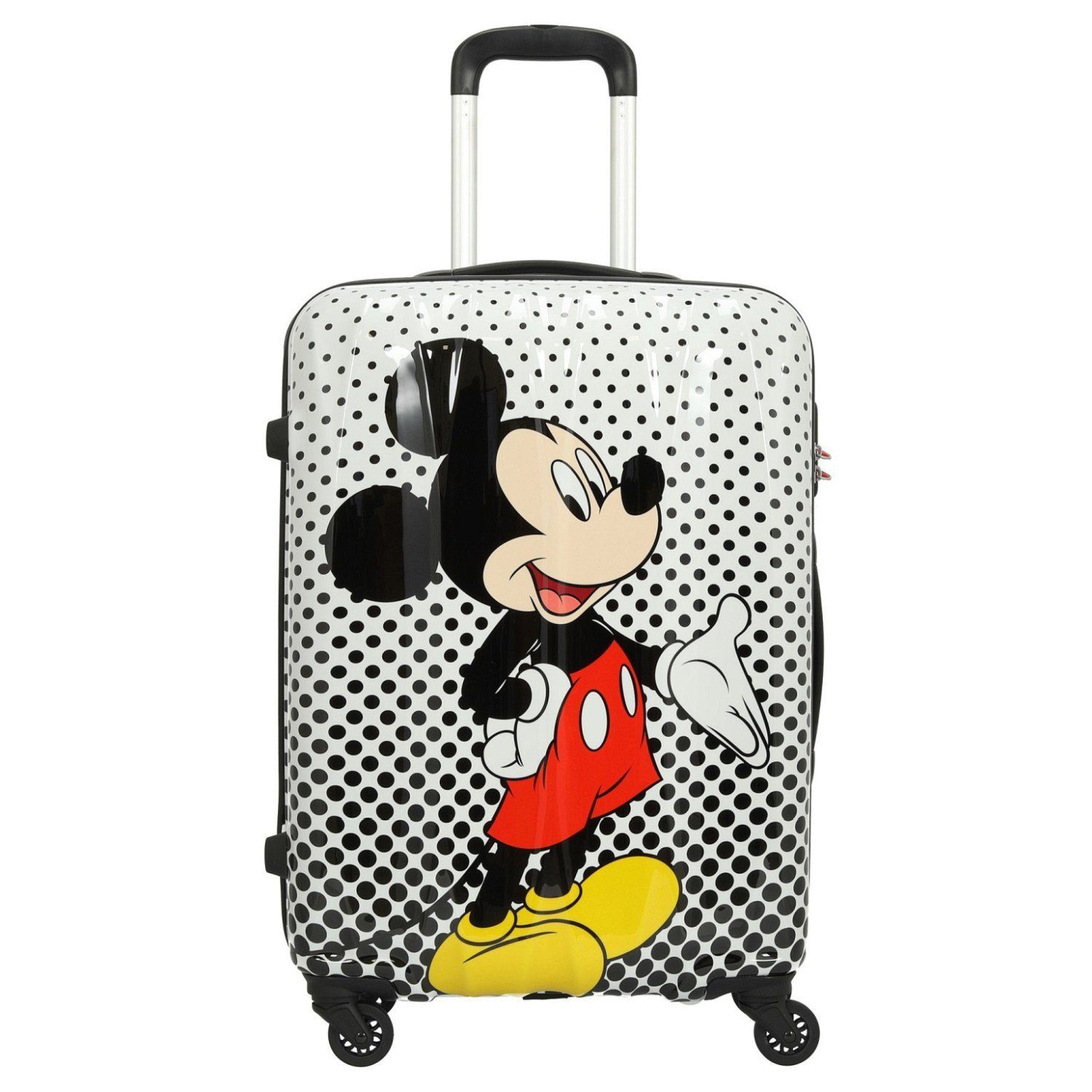 American Tourister® Trolley Disney Alfatwist 2.0 - 4-Rollen-Trolley M 65/24, 4 Rollen Mickey Mouse Polka Dot