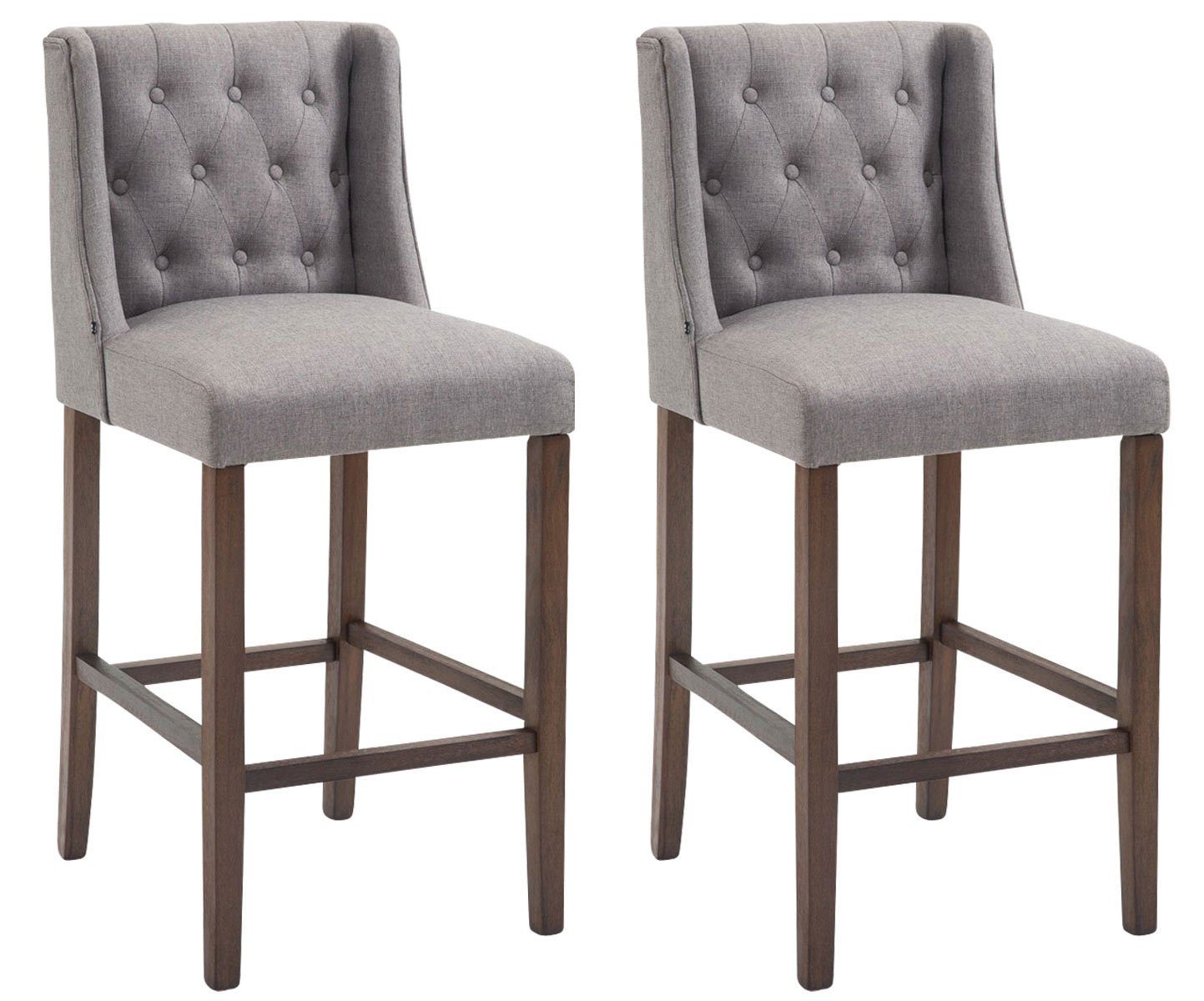 CLP Barhocker Cassandra Stoff (2er Set, günstig online kaufen