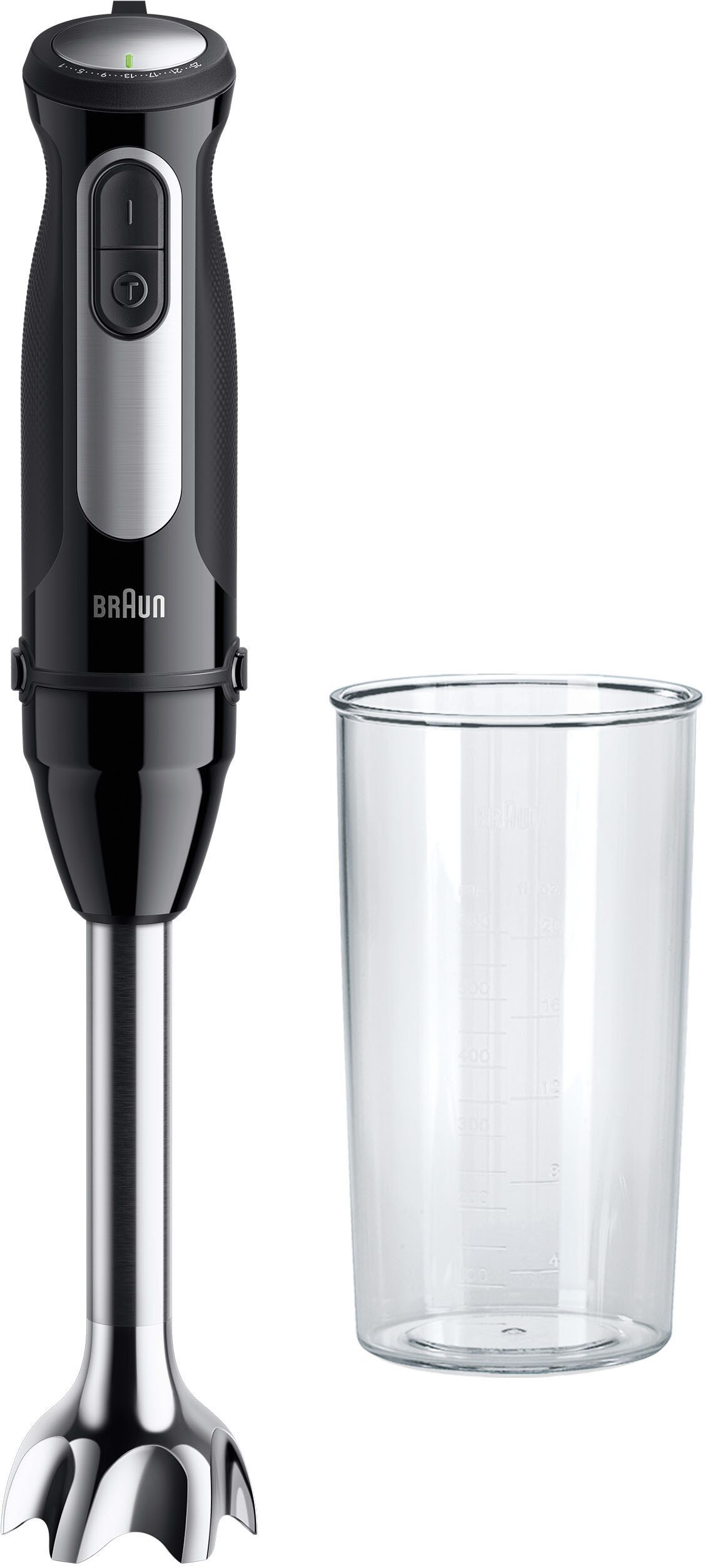 Braun Stabmixer MultiQuick 5 Pro MQ55001 M, 1000 W, schwarz