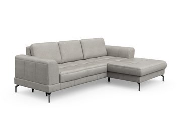 sit&more Ecksofa Bendigo, inklusive Sitztiefenverstellung, Bodenfreiheit 15 cm, 2 Fußfarben