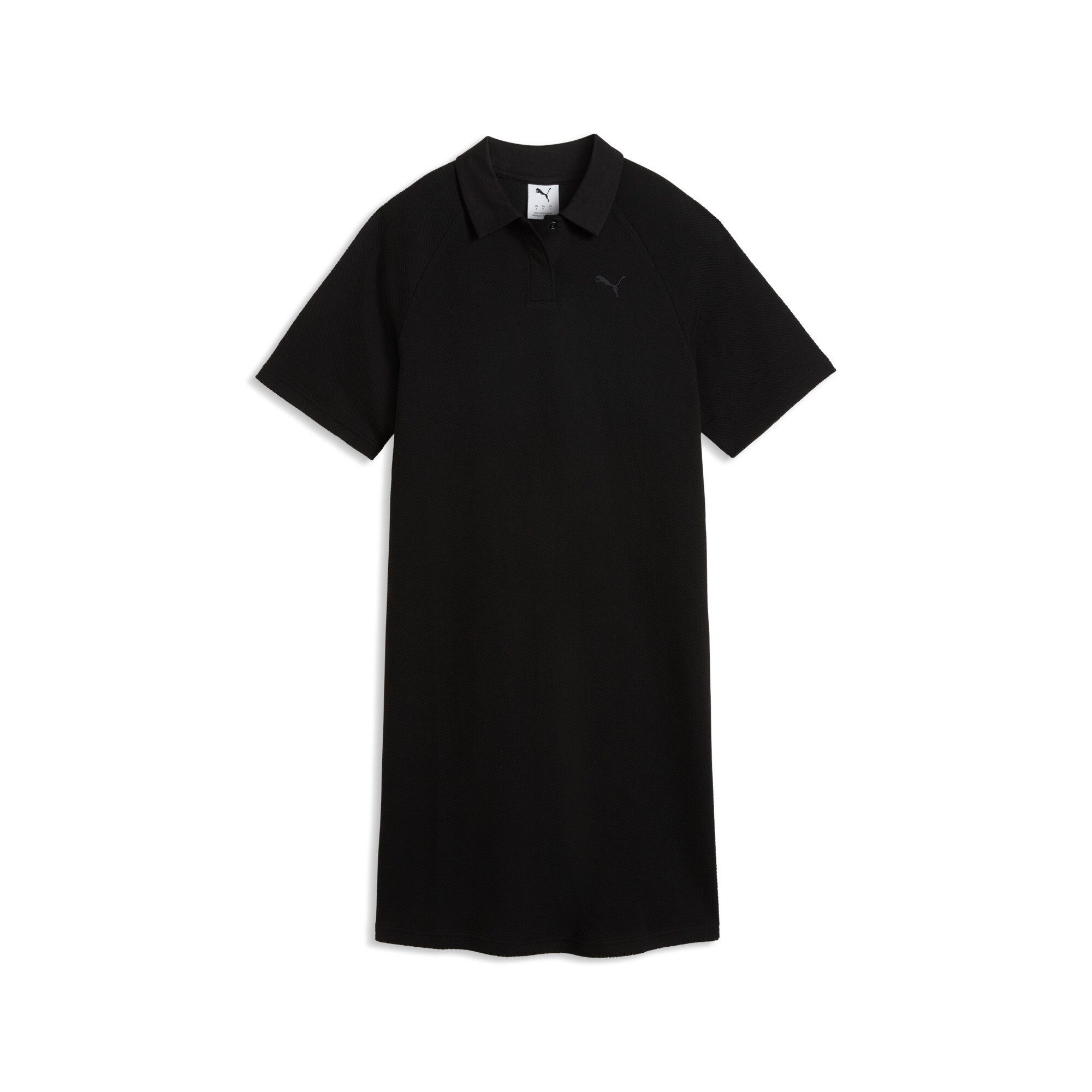 PUMA Sweatrock CLASS POLO DRESS unifarbenes Design, kniebedeckende Länge, aus Baumwollmischung