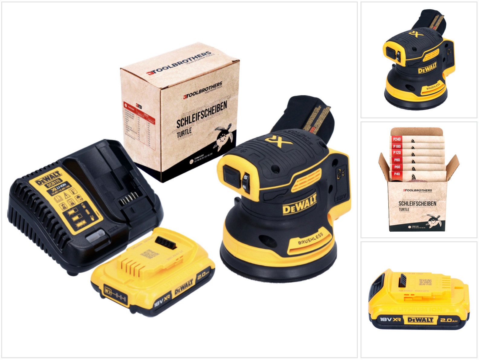 DeWalt Akku-Exzenterschleifer DCW 210 D1 Akku Exzenterschleifer 18 V 125 mm Brushless