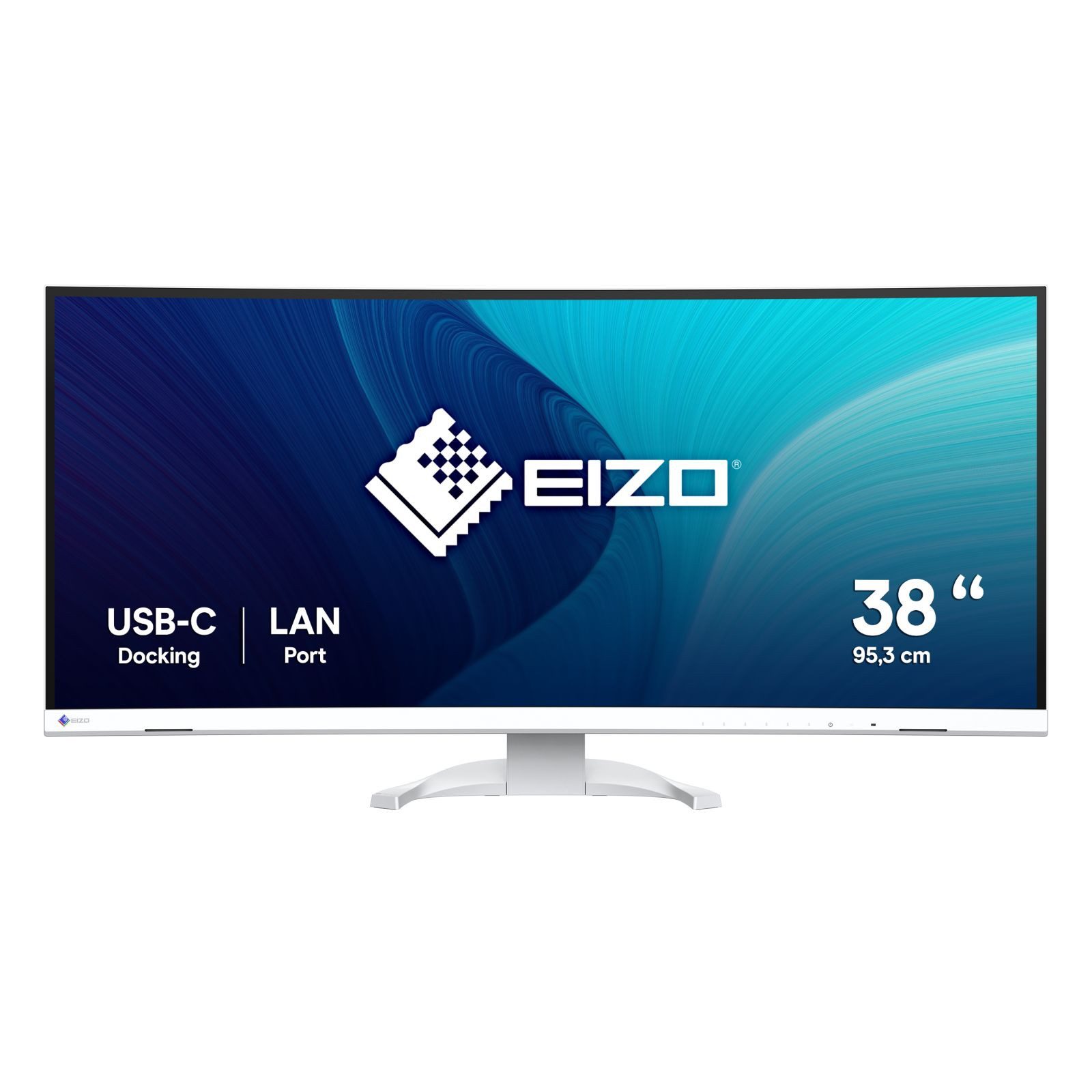 Eizo FlexScan EV3851X-WT Computerbildschirm 95,2 cm (37.5) 3840 x 1600 ... TFT-Monitor (3840 x 1600 px, UltraWide Quad HD+, 5 ms Reaktionszeit, 60 Hz, IPS, Curved, Lautsprecher, HDCP, Kopfhörerbuchse, Höhenverstellbar)