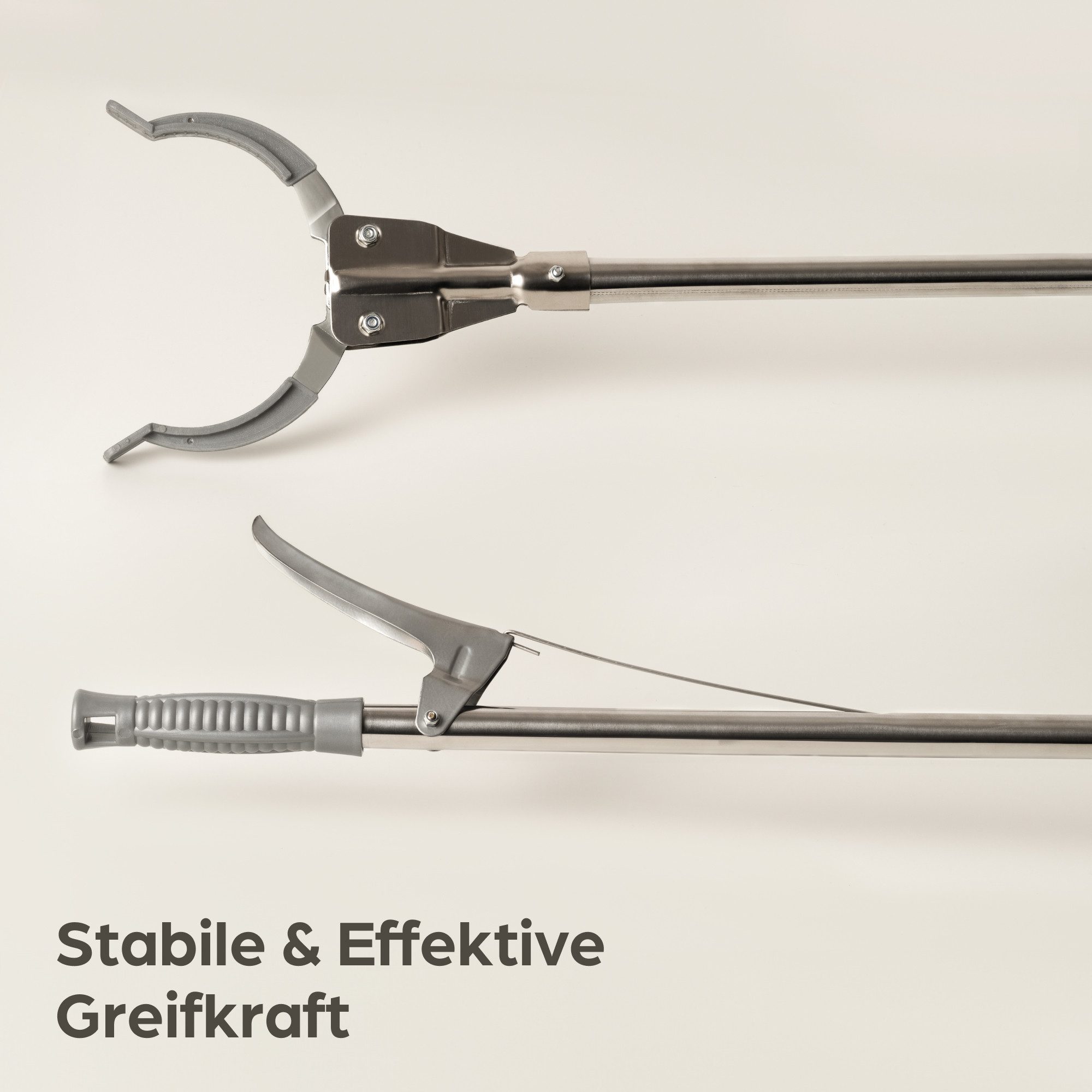 Praknu Greifzange Greifzange aus Metall - Robuster Greifer für Müll - 95cm lang, Kein Set 1-tlg., Ergonomischer Griff – kein Bücken nötig – leicht & stabil – Bild 5 von 5