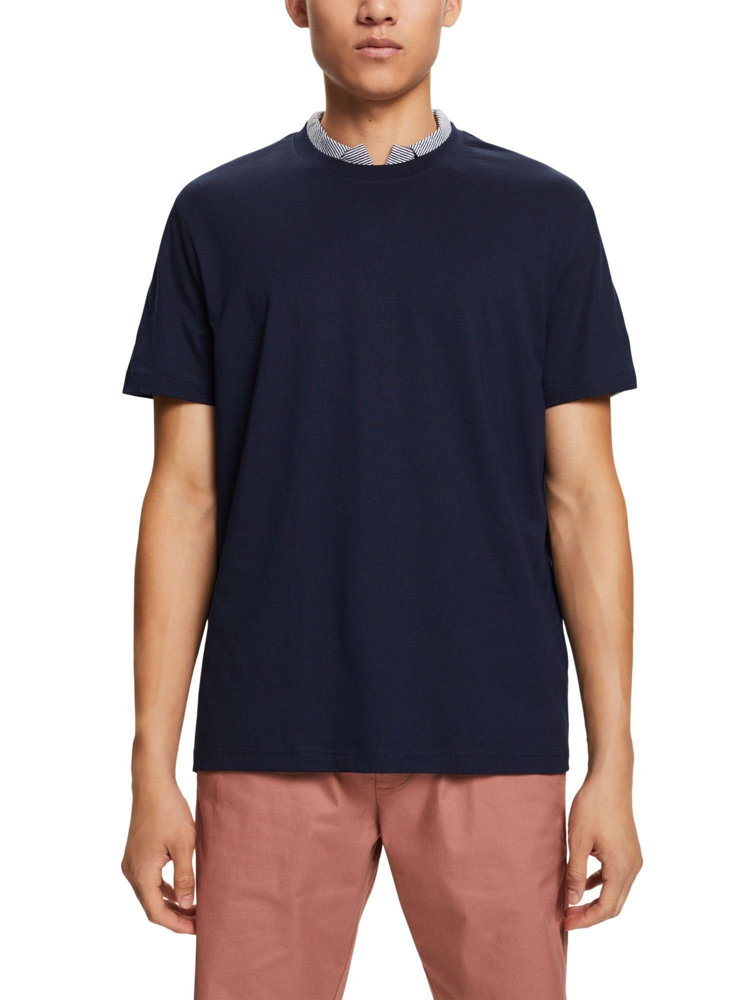 Collection NAVY T-Shirt (1-tlg) Rundhals-T-Shirt aus Esprit Pima-Baumwolljersey