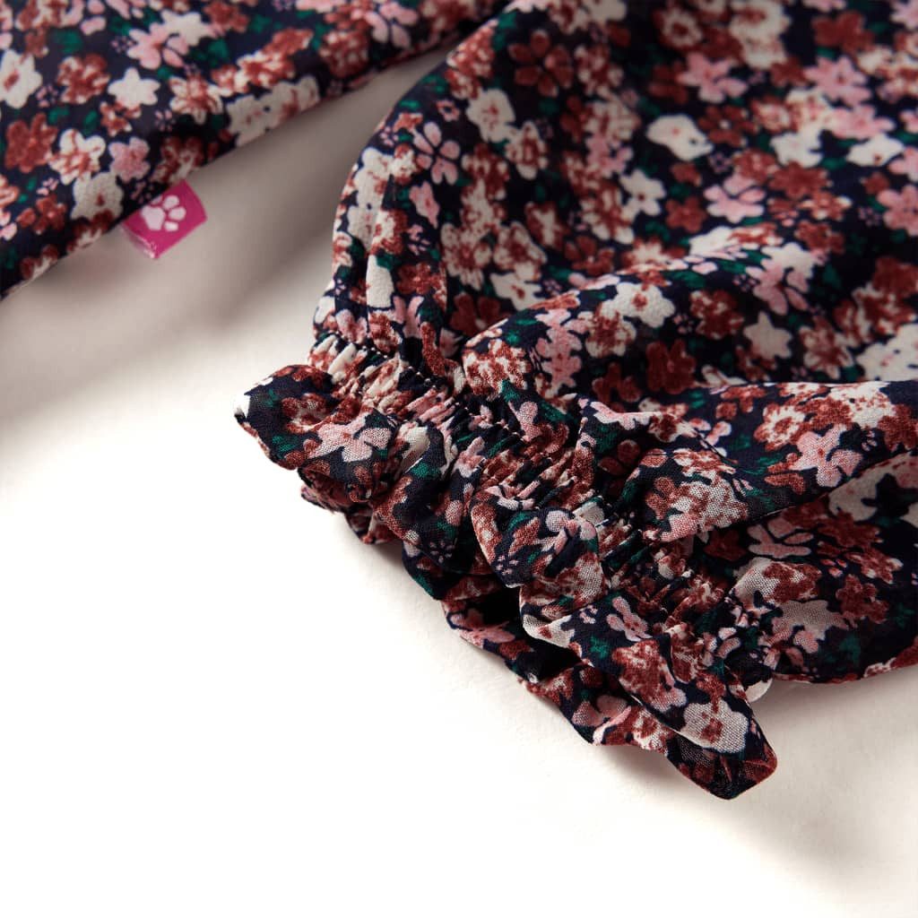 vidaXL Langarmbluse Kinder-Langarmbluse Dunkelrosa 116