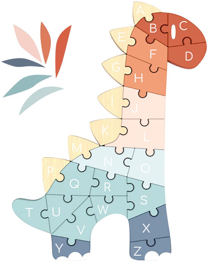 speedy monkey Konturenpuzzle ABC-Puzzle Dino, 26 günstig online kaufen