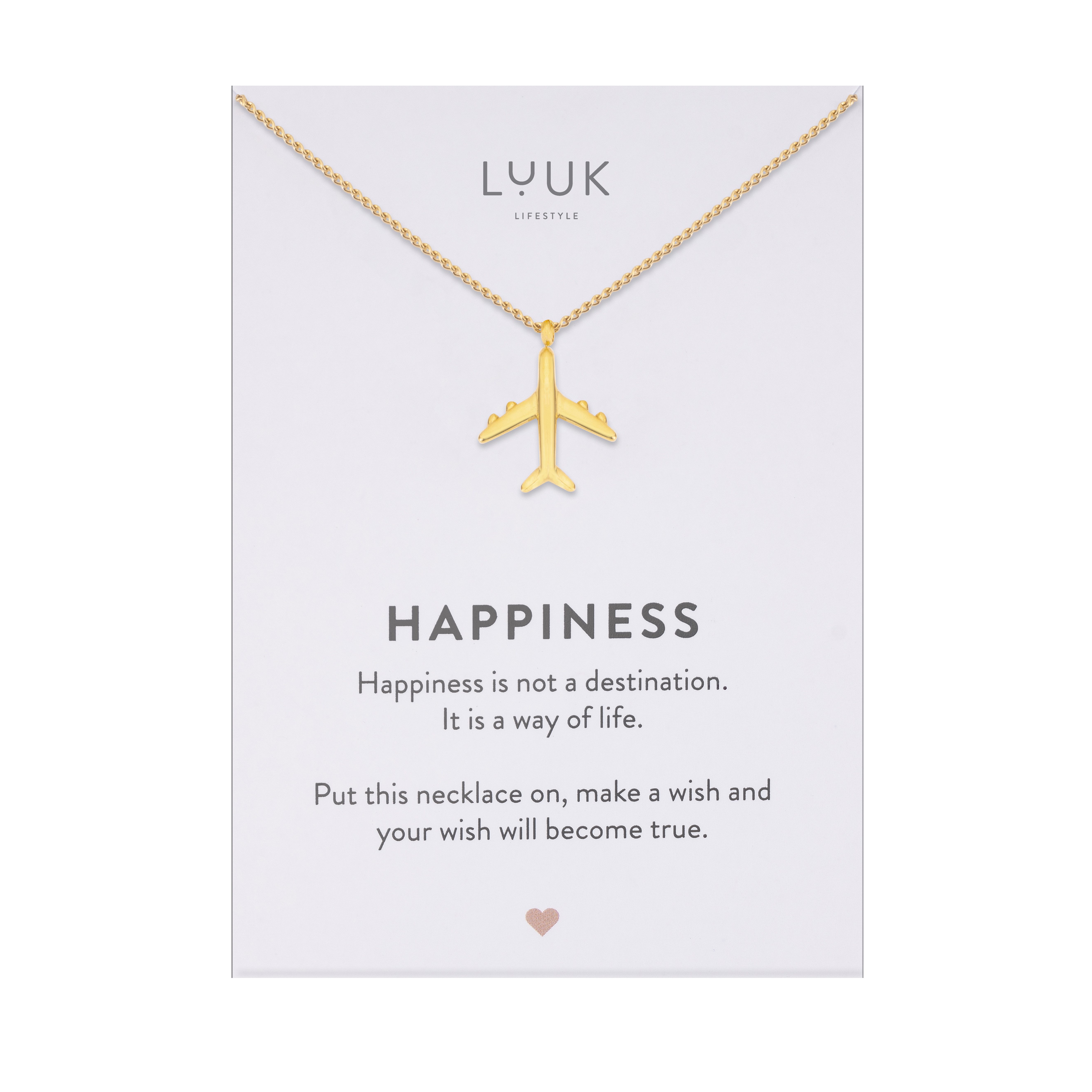 LUUK LIFESTYLE Kette mit Anhänger Flugzeug, günstig online kaufen