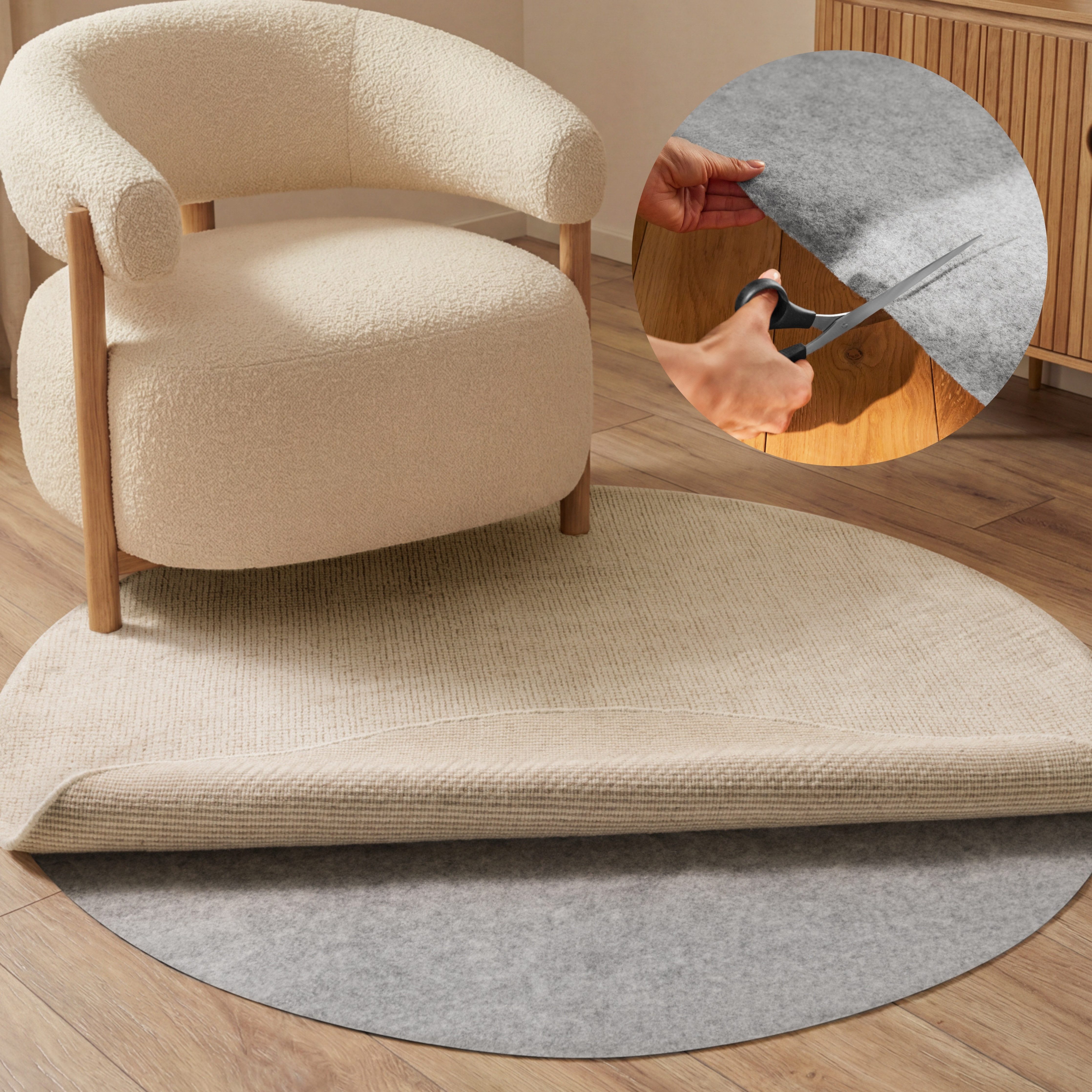HANSE Home Teppichunterlage Grip, (1-St), Rutschfest, Teppichstop, Antirutsch Gleitschutz, Zuschneidbar