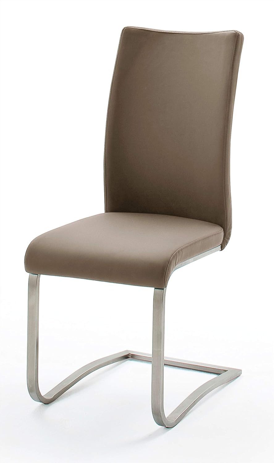 uno Freischwinger mit Edelstahlgestell Letitia ¦ braun ¦ Maße (cm): B: 43 H günstig online kaufen