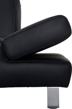W.SCHILLIG 2-Sitzer taboo, mit Übertiefe, inklusive Armlehnenverstellung, mit Kontrastnaht