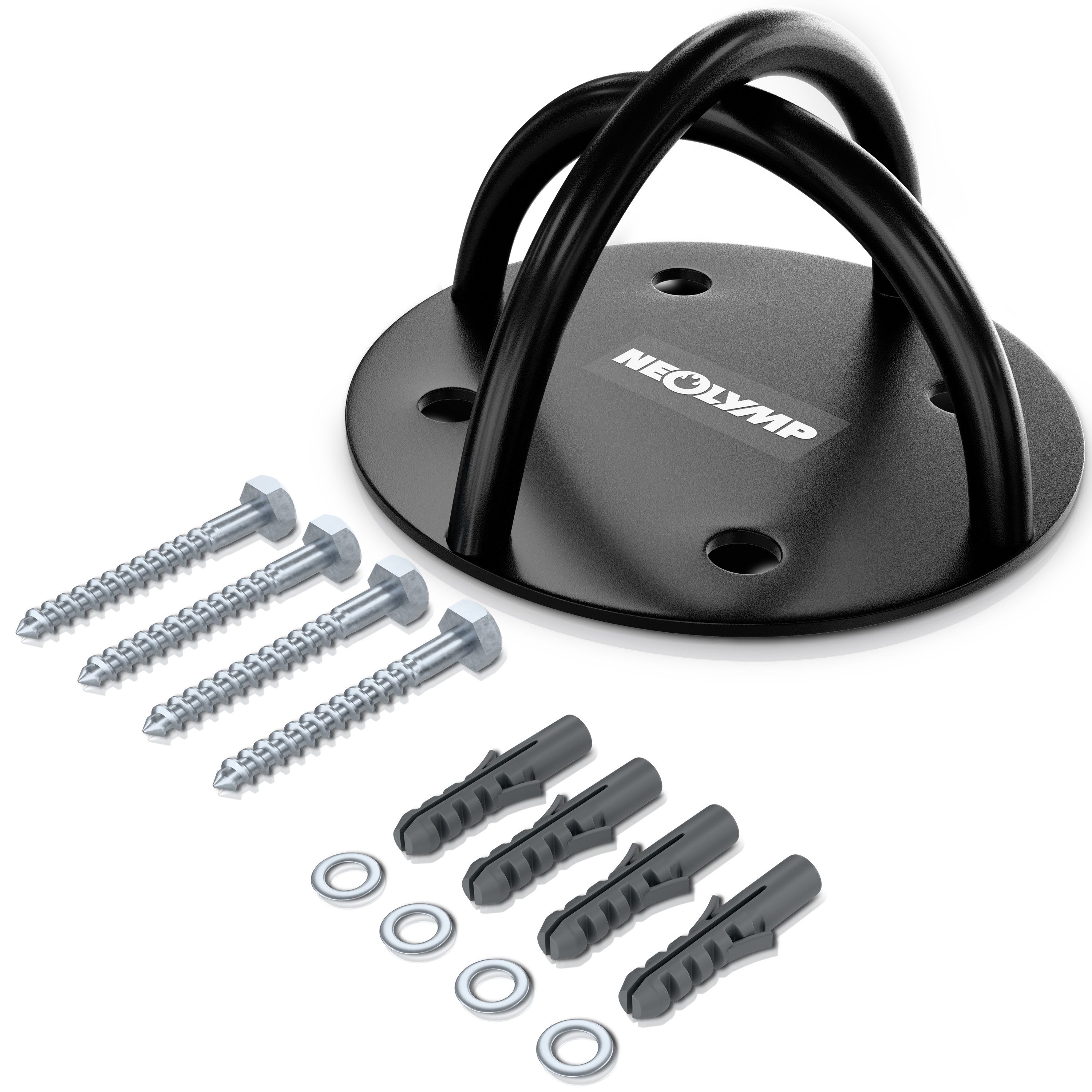 NEOLYMP Wandanker Wandanker für Fitnessbänder, Einfache Ankerpunkt-Montage, optimal mit Pull Up-Bändern kombiniert.